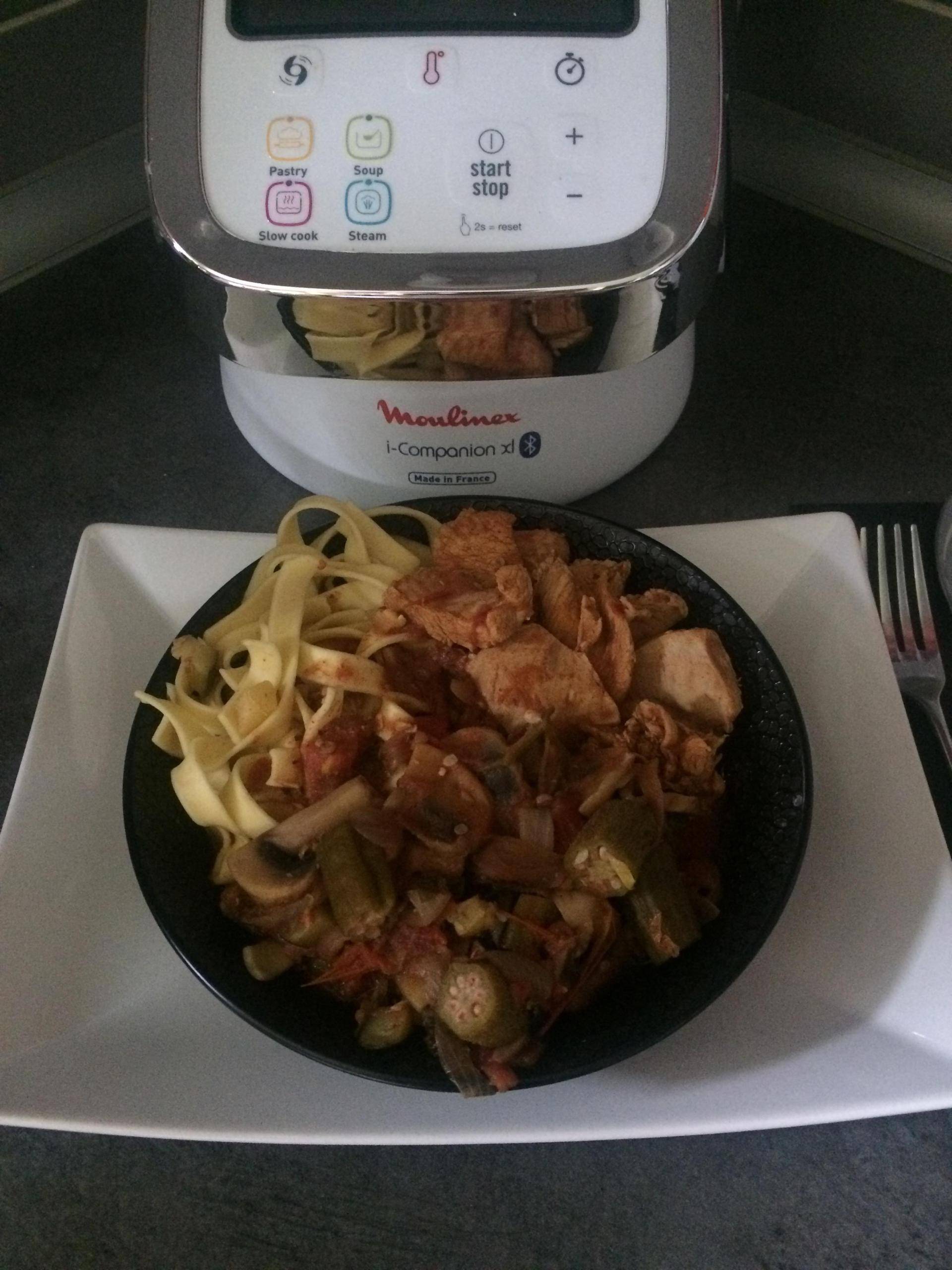 Dinde mijotée - Recette Companion Connect XL | Moulinex