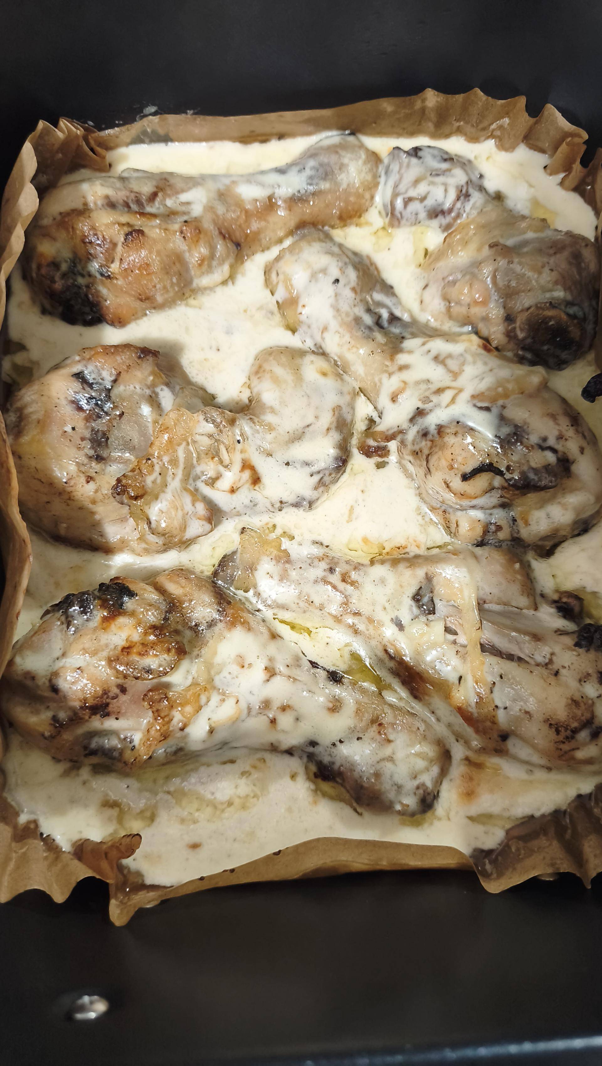 Pillon de poulet crème moutarde de Charles et laura01 - Recette Dual EasyFry | Moulinex