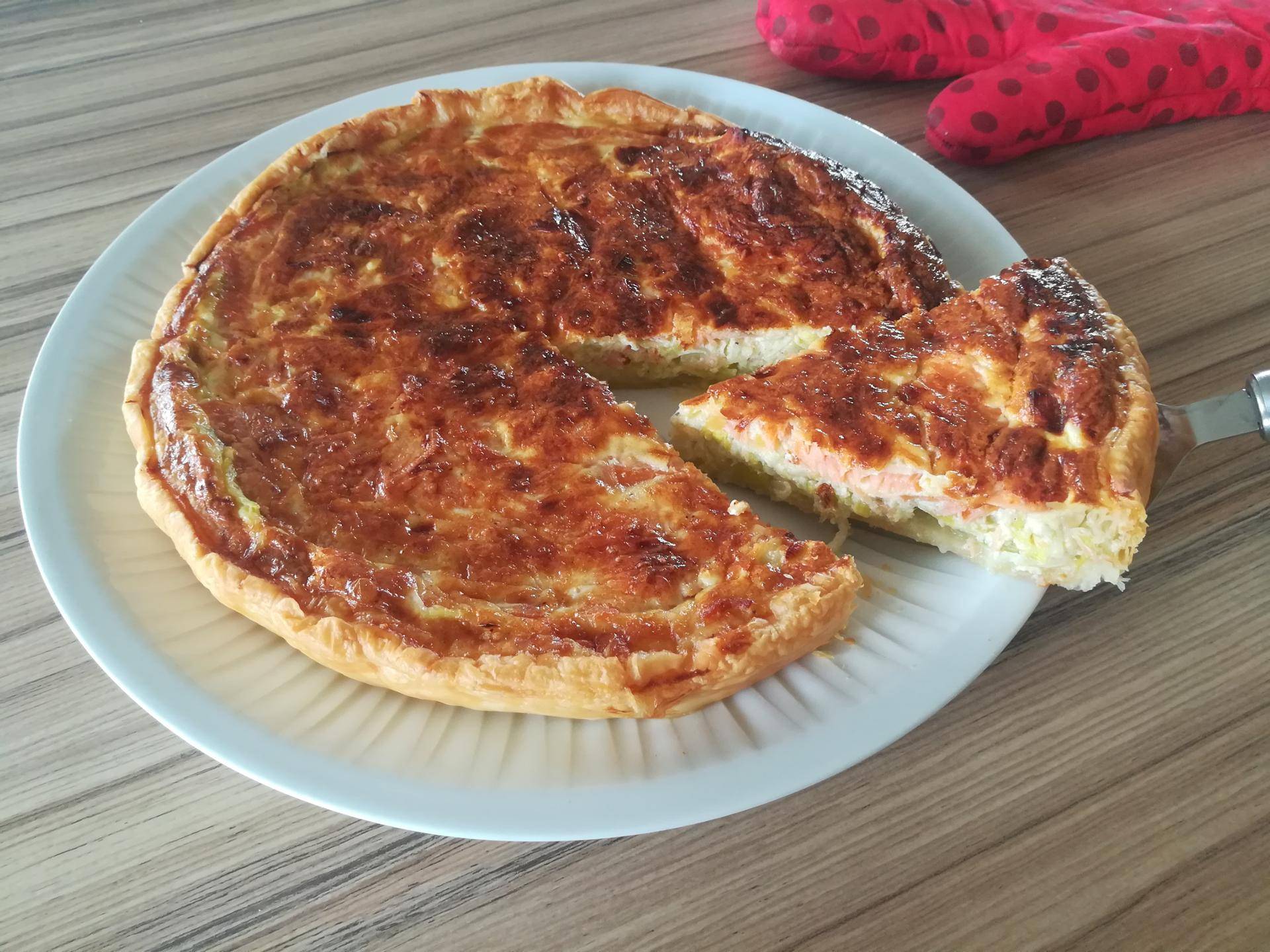 Tarte poireaux saumon fumé - Recepten Companion | Moulinex