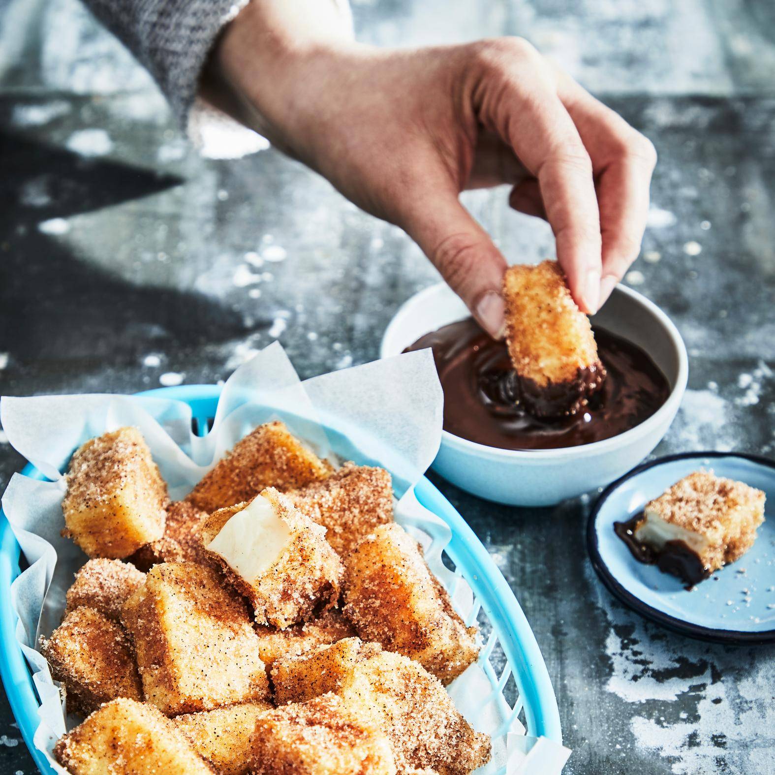 Leche Frita et sauce chocolat - Recette Click&Cook | Moulinex