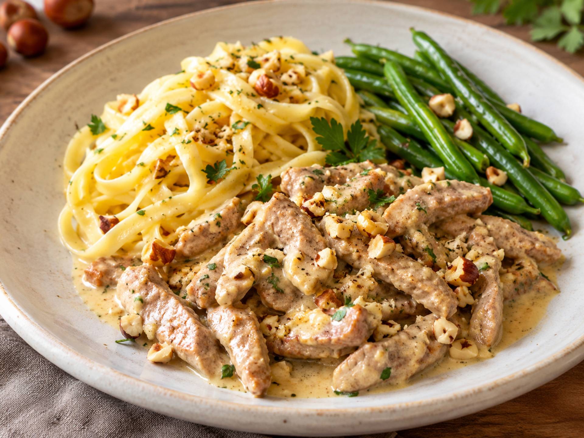 Émincé de veau aux noisettes - Recette Cookeo | Moulinex