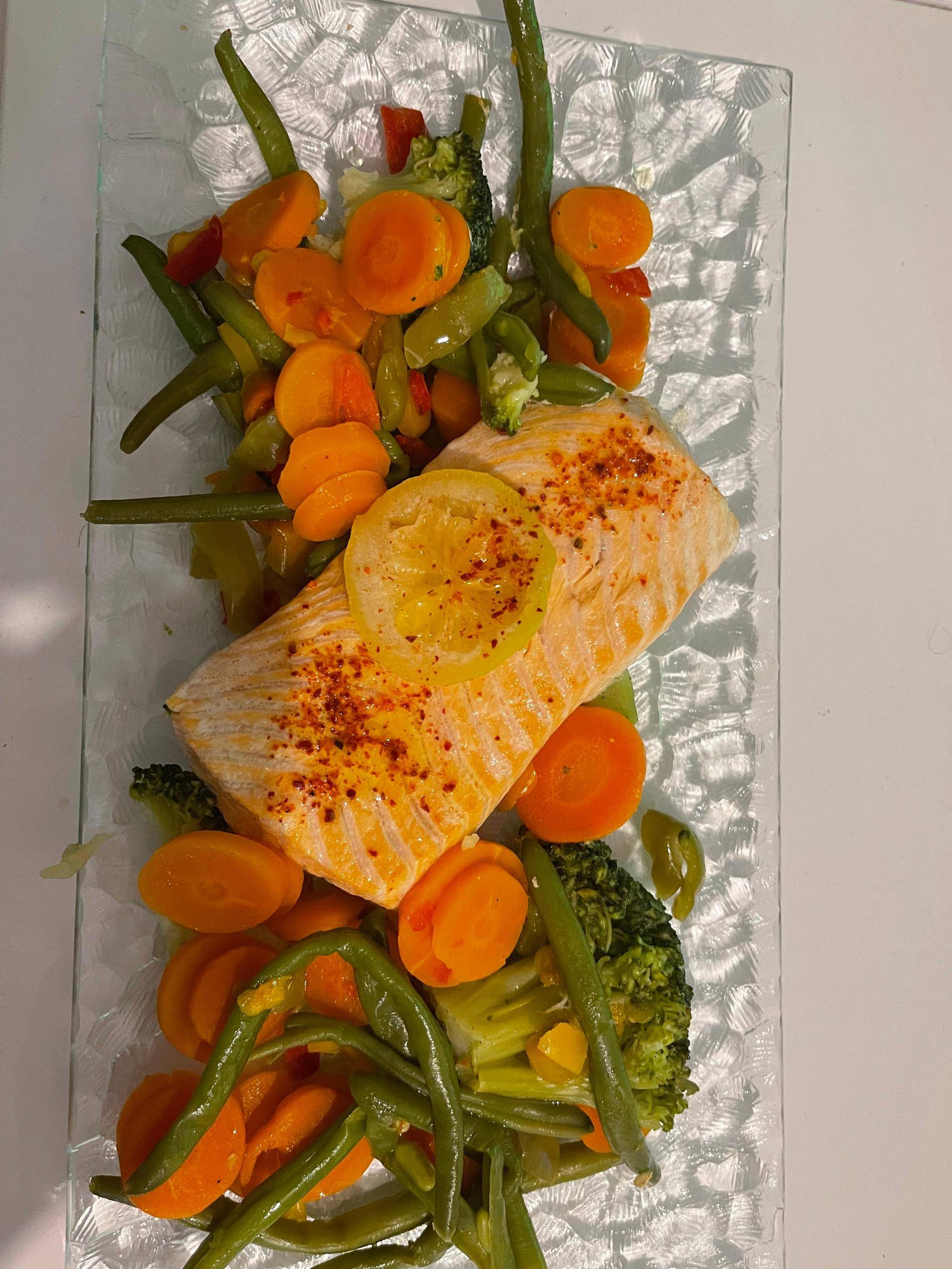 Saumon et légumes à la vapeur - Recepten Cookeo V3 | Moulinex