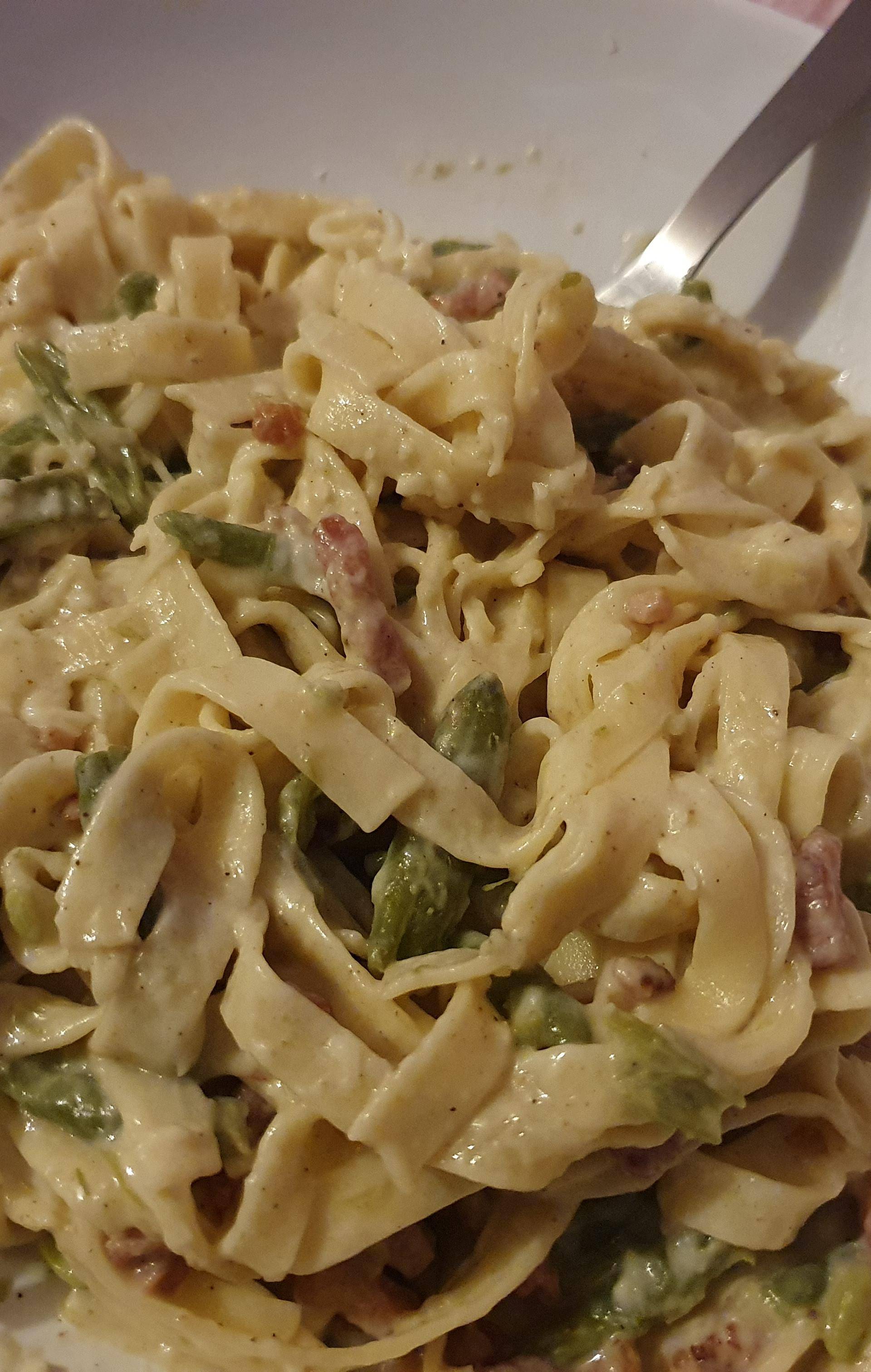 Tagliatelles carbonara au vert - Recette Cookeo | Moulinex