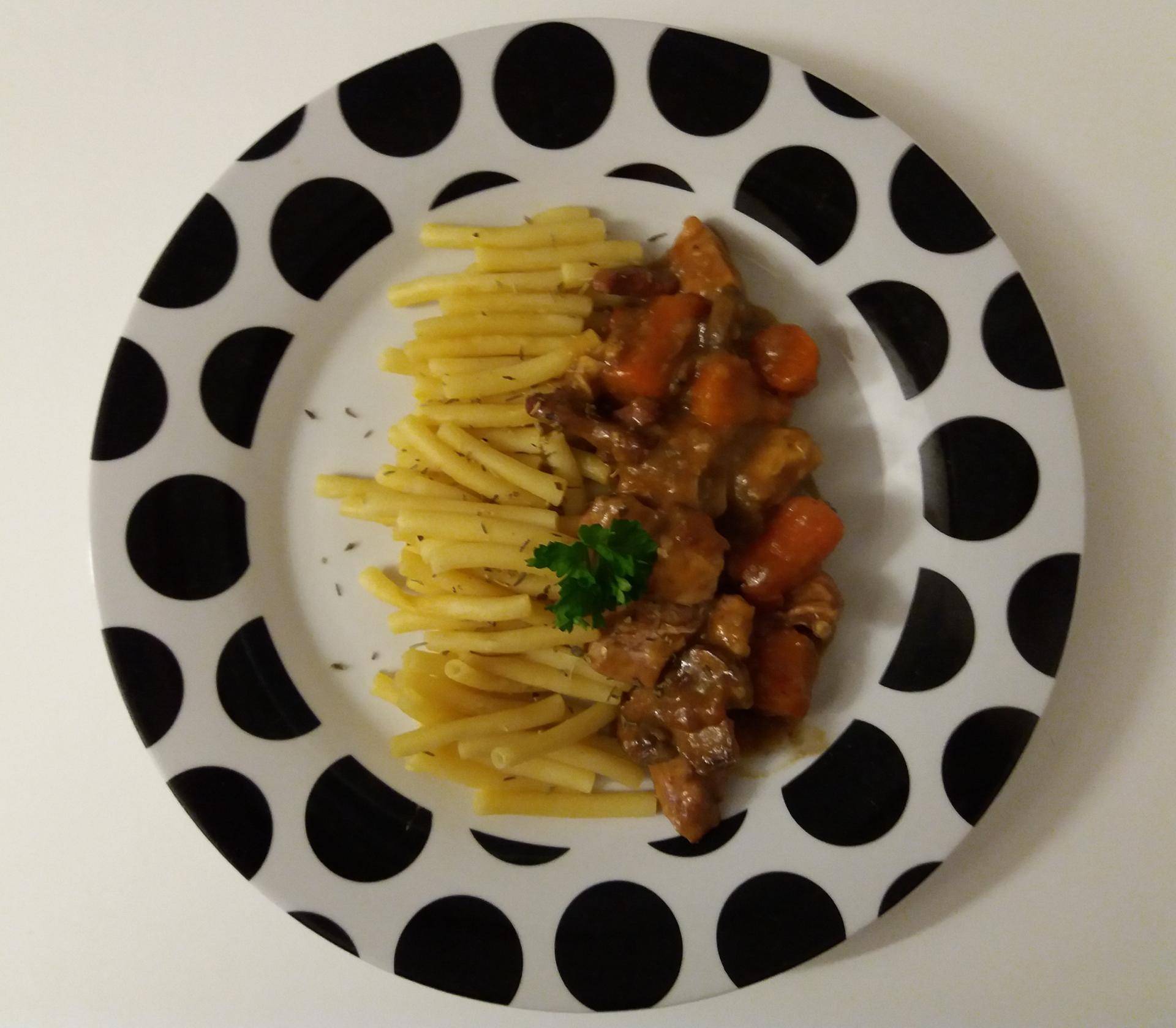 Dinde façon coq au vin - Recepten Cookeo | Moulinex