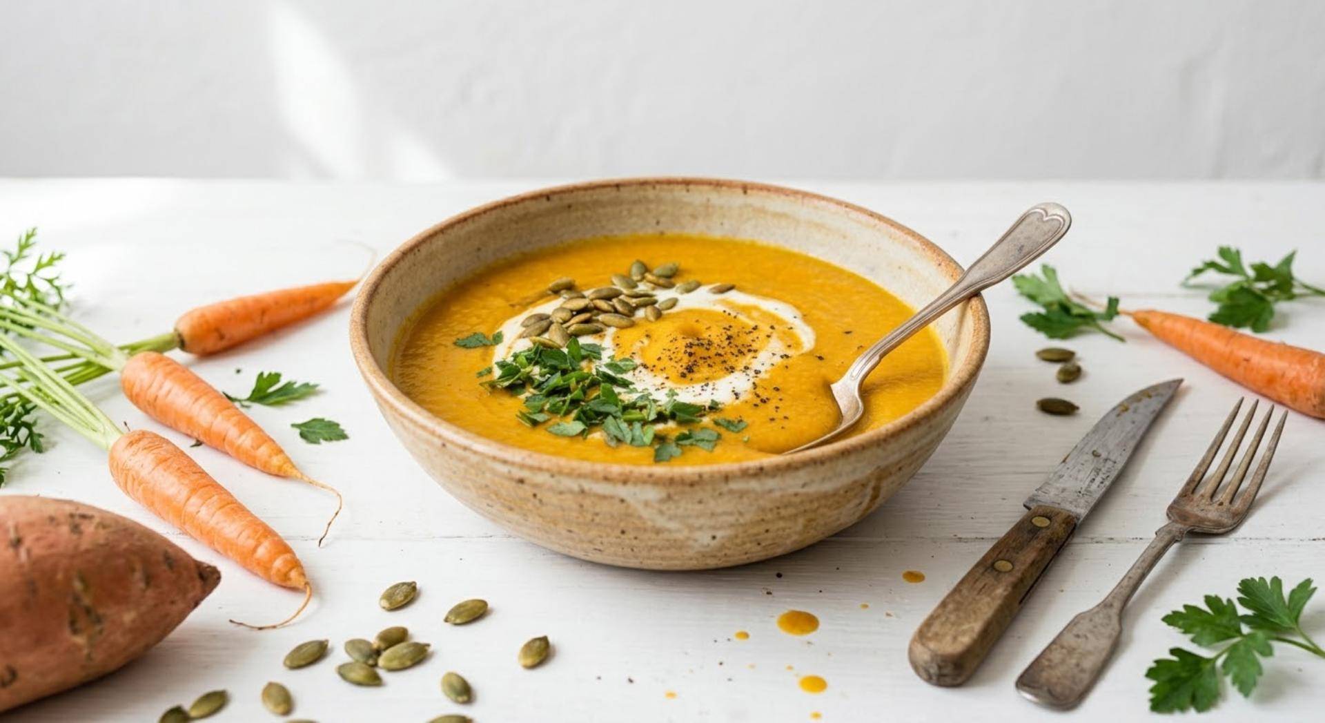 Soupe De Patates Douces & Carottes - Recette Cookeo 9in1 | Moulinex