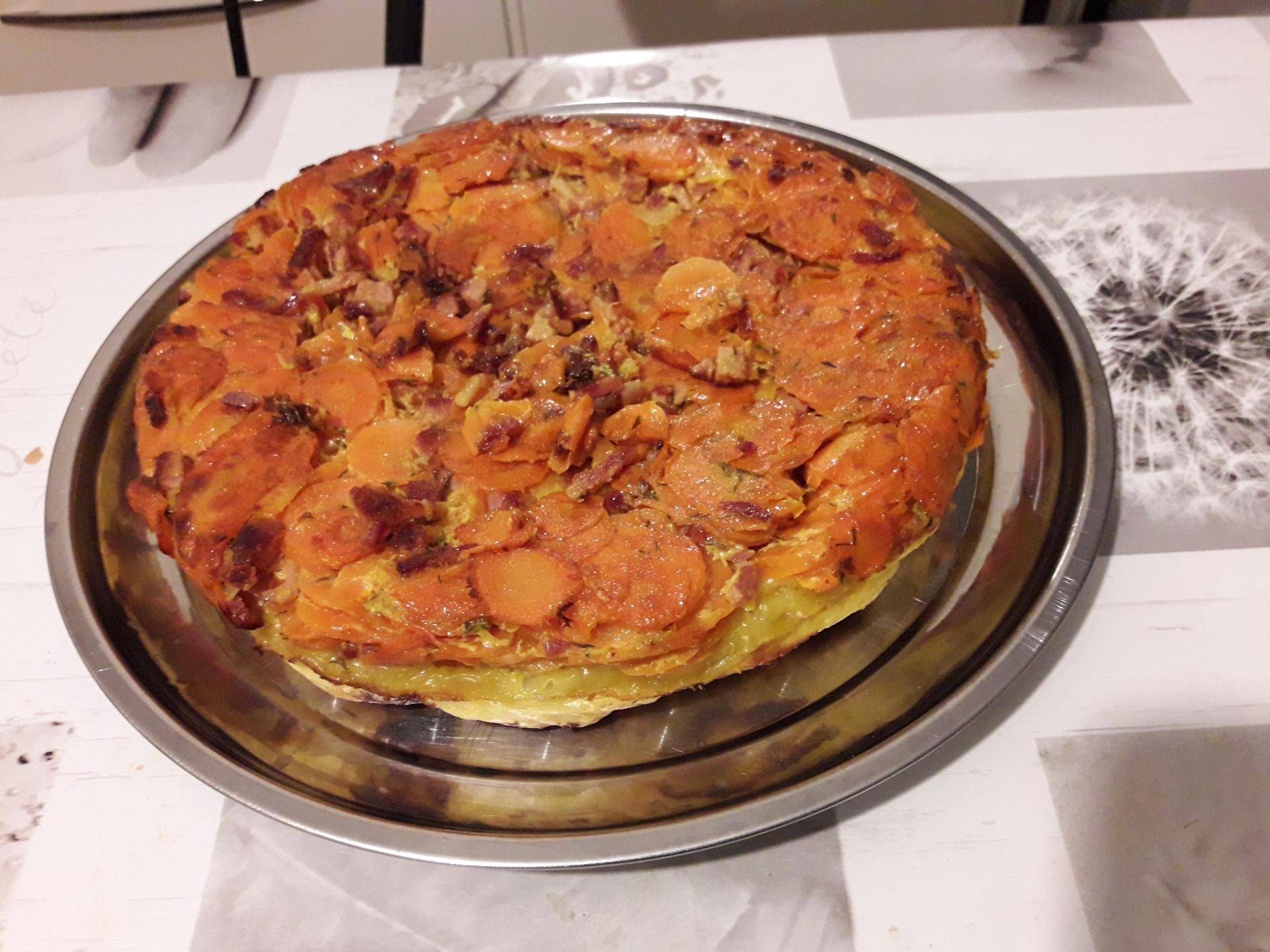Tarte Tatin carotte lardon - Recette Companion Connect XL | Moulinex