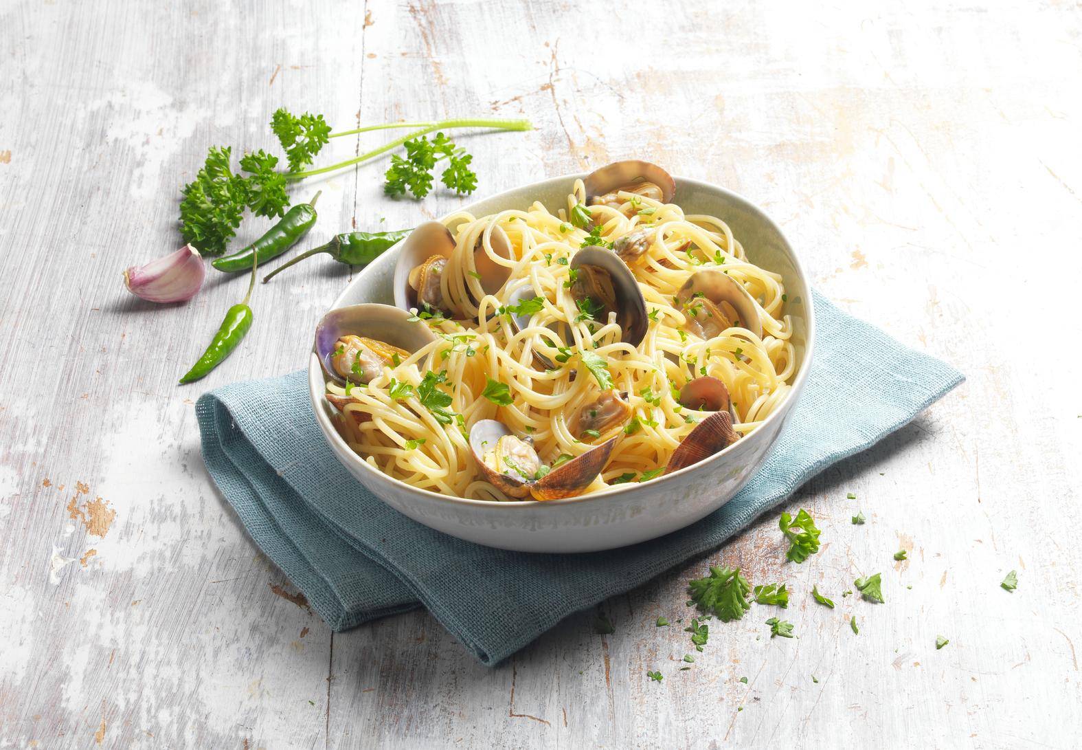 Spaghetti aux palourdes - Recette Cook'in One | Moulinex