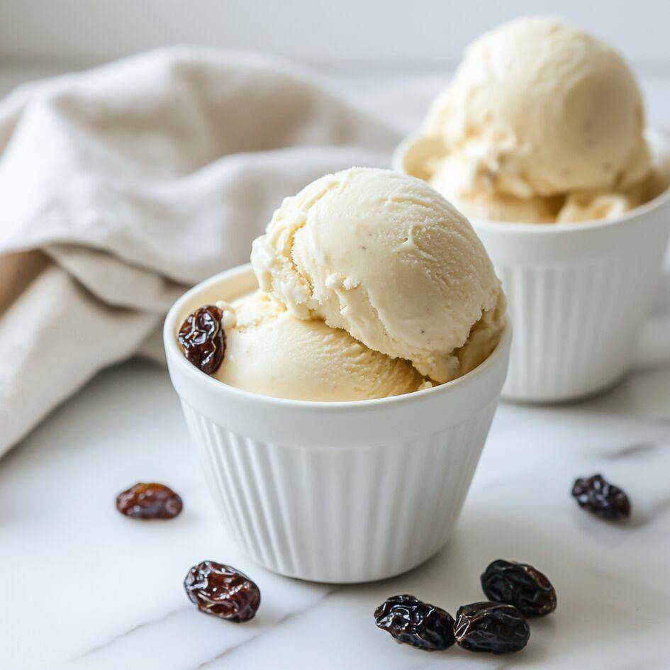 Glace rhum raisin - Recette Companion Connect XL | Moulinex