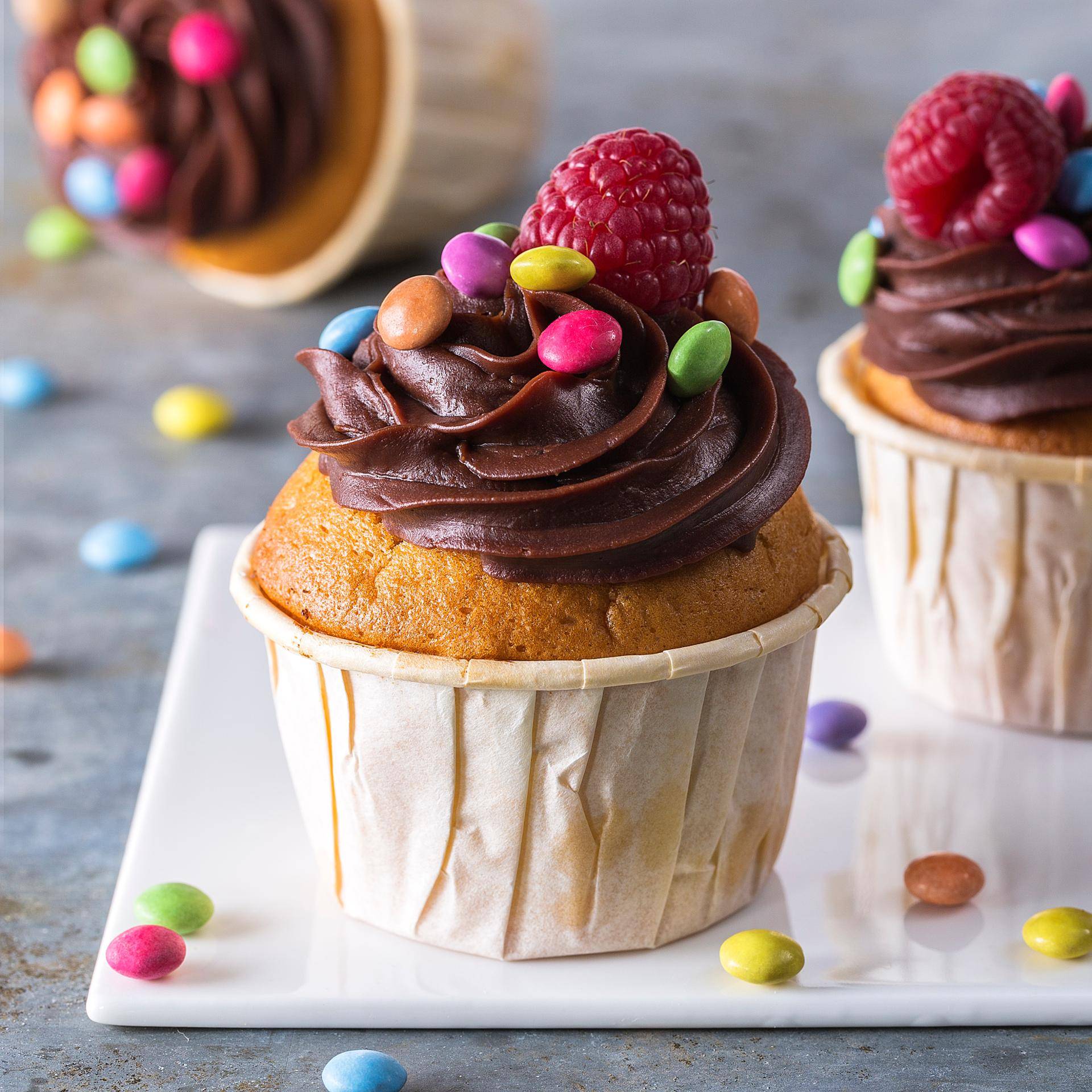 Muffins Smarties framboises - Recette Companion | Moulinex