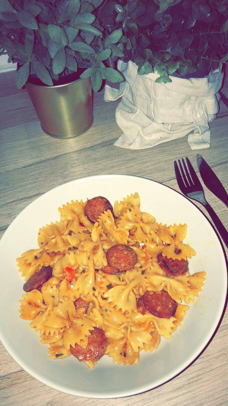 Farfalles chorizo - Recepten Cookeo | Moulinex