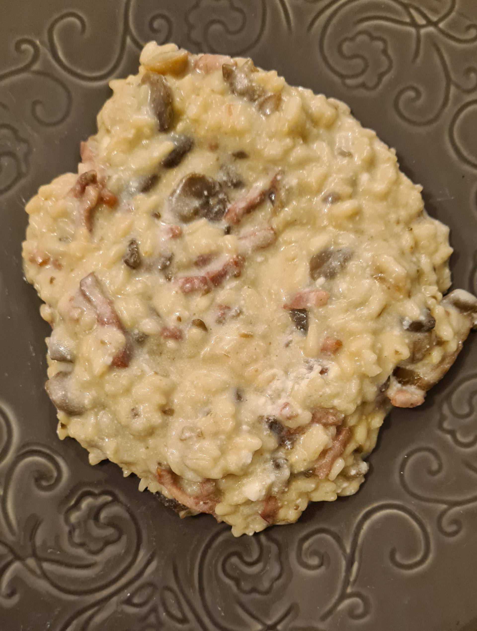 Riz crémeux aux champignons, bacon et ricotta - Recepten Cookeo | Moulinex