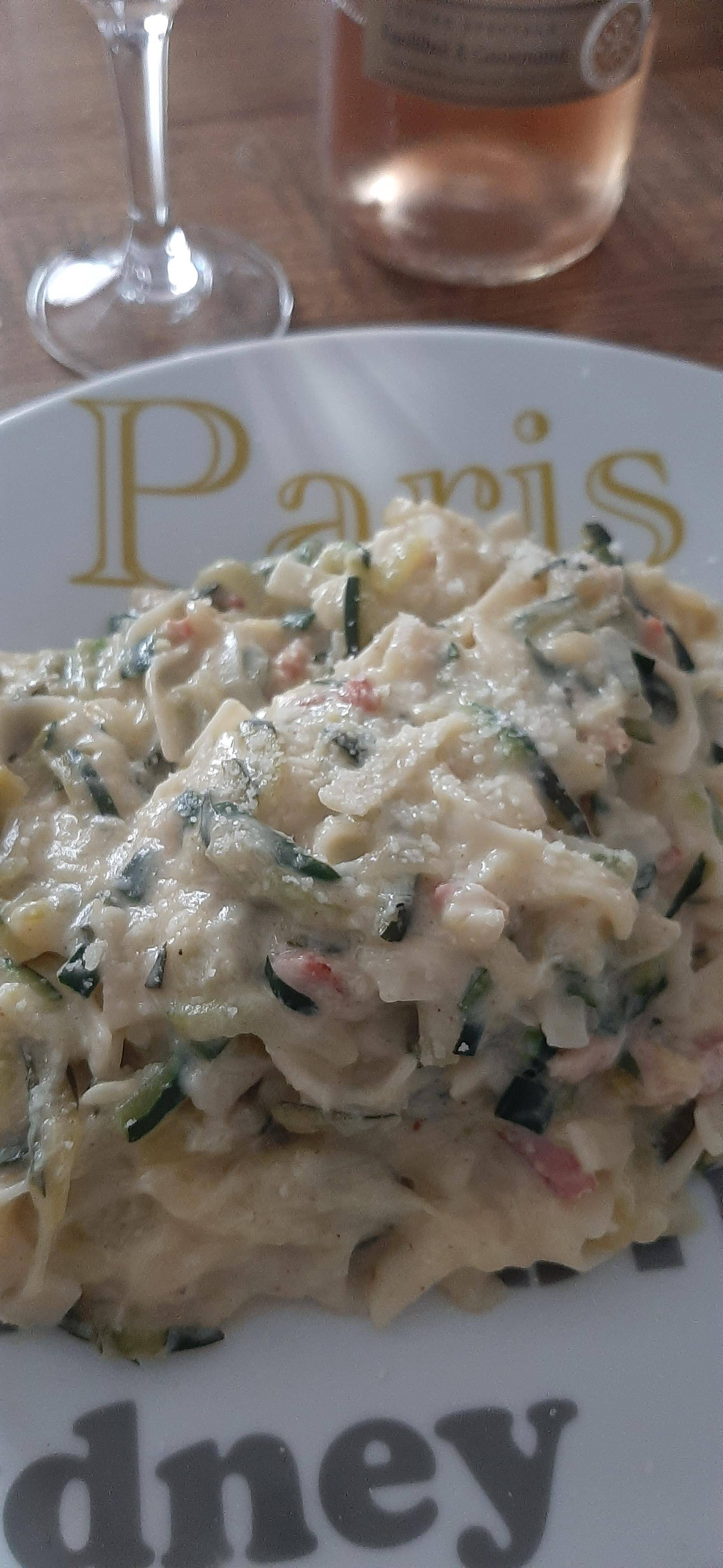 Carbonara de courgettes - Recette Cookeo | Moulinex