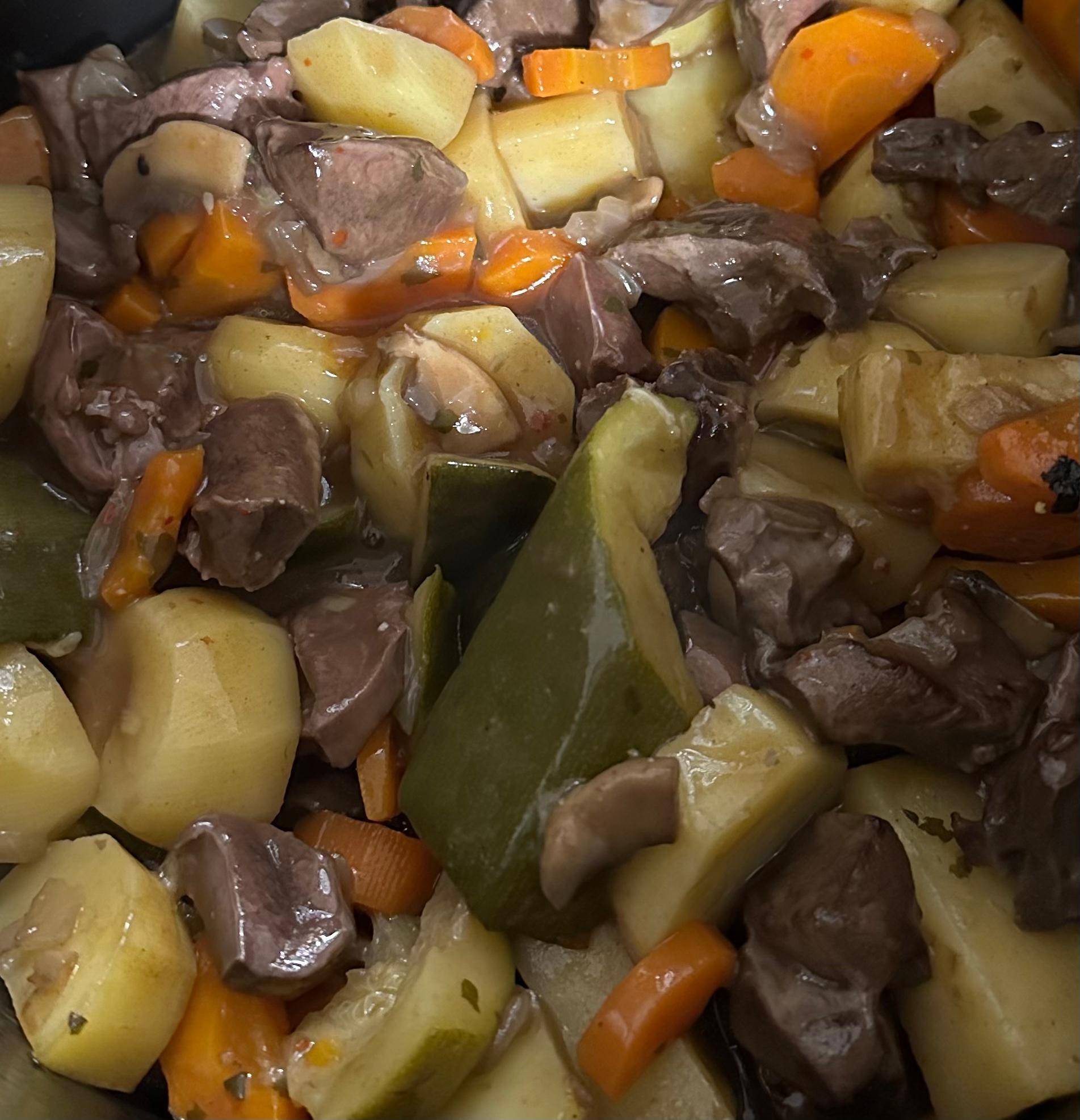 Cœurs de porc au vinaigre et ses légumes - Recette Cookeo V3 | Moulinex