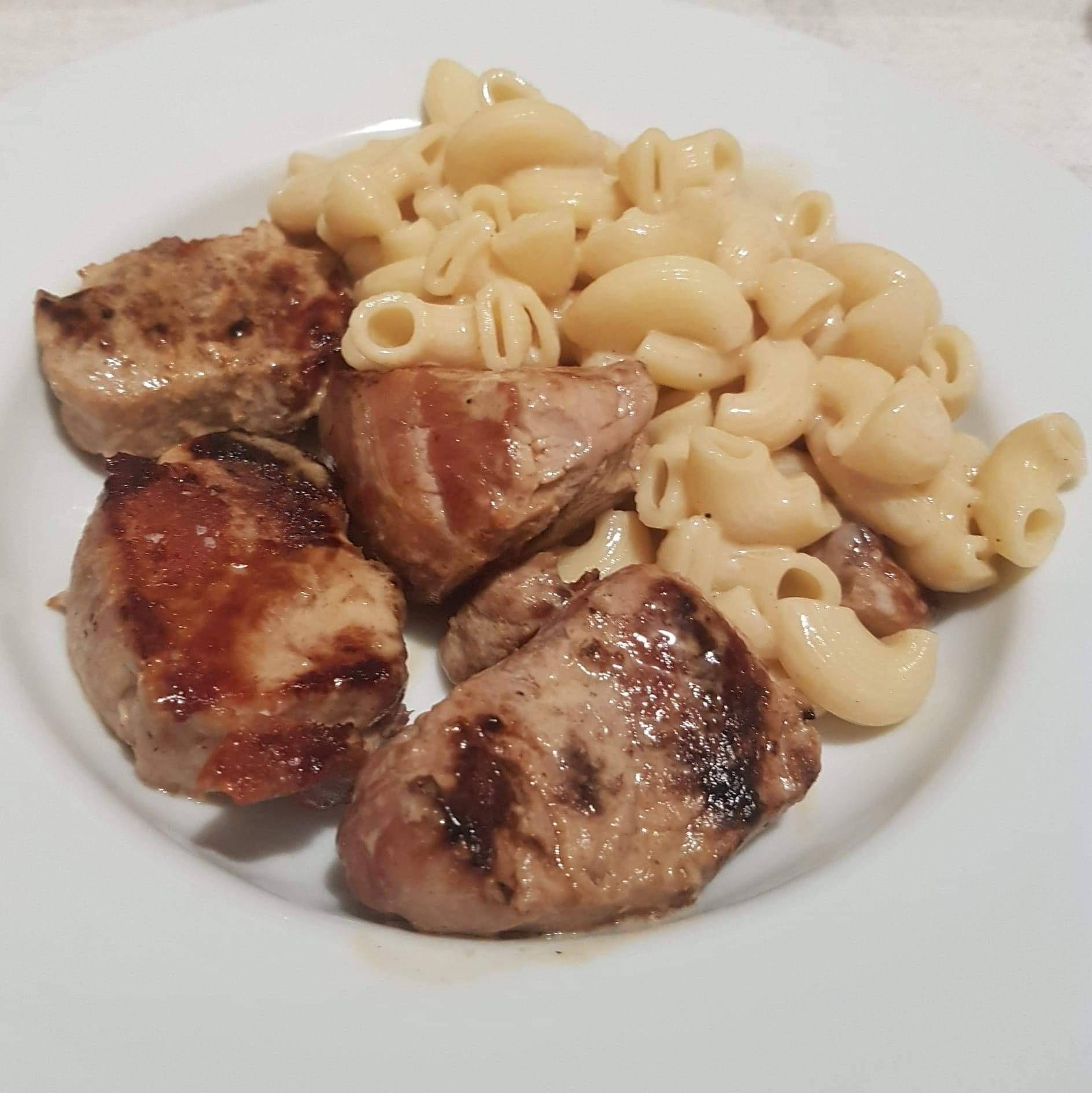 Filet mignon à la moutarde et pâtes - Recepten Cookeo V3 | Moulinex
