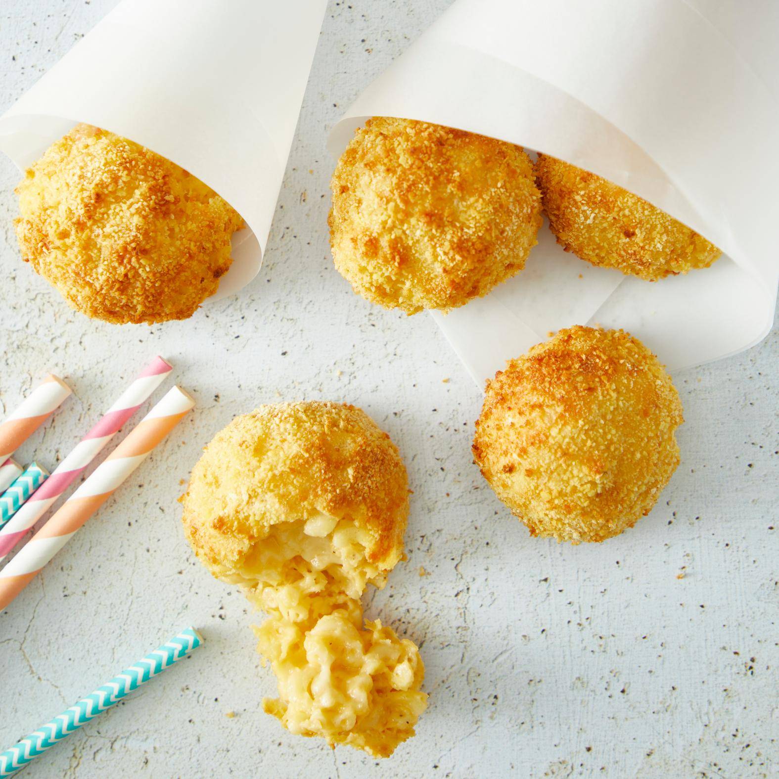 Boulettes de mac & cheese au cheddar - Recepten Easy Fry Max | Moulinex