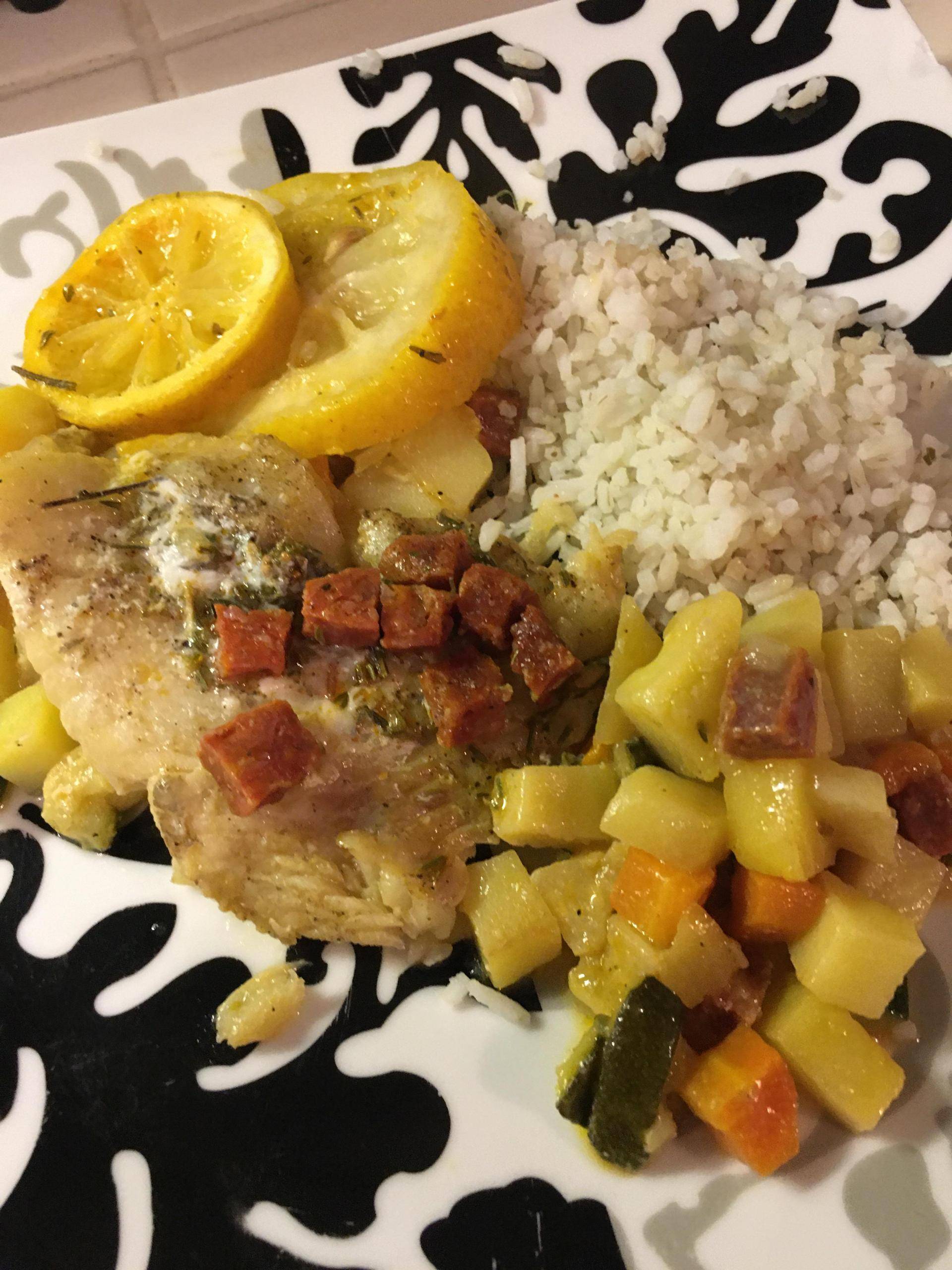 Dorade au chorizo et citron - Recepten Cookeo | Moulinex