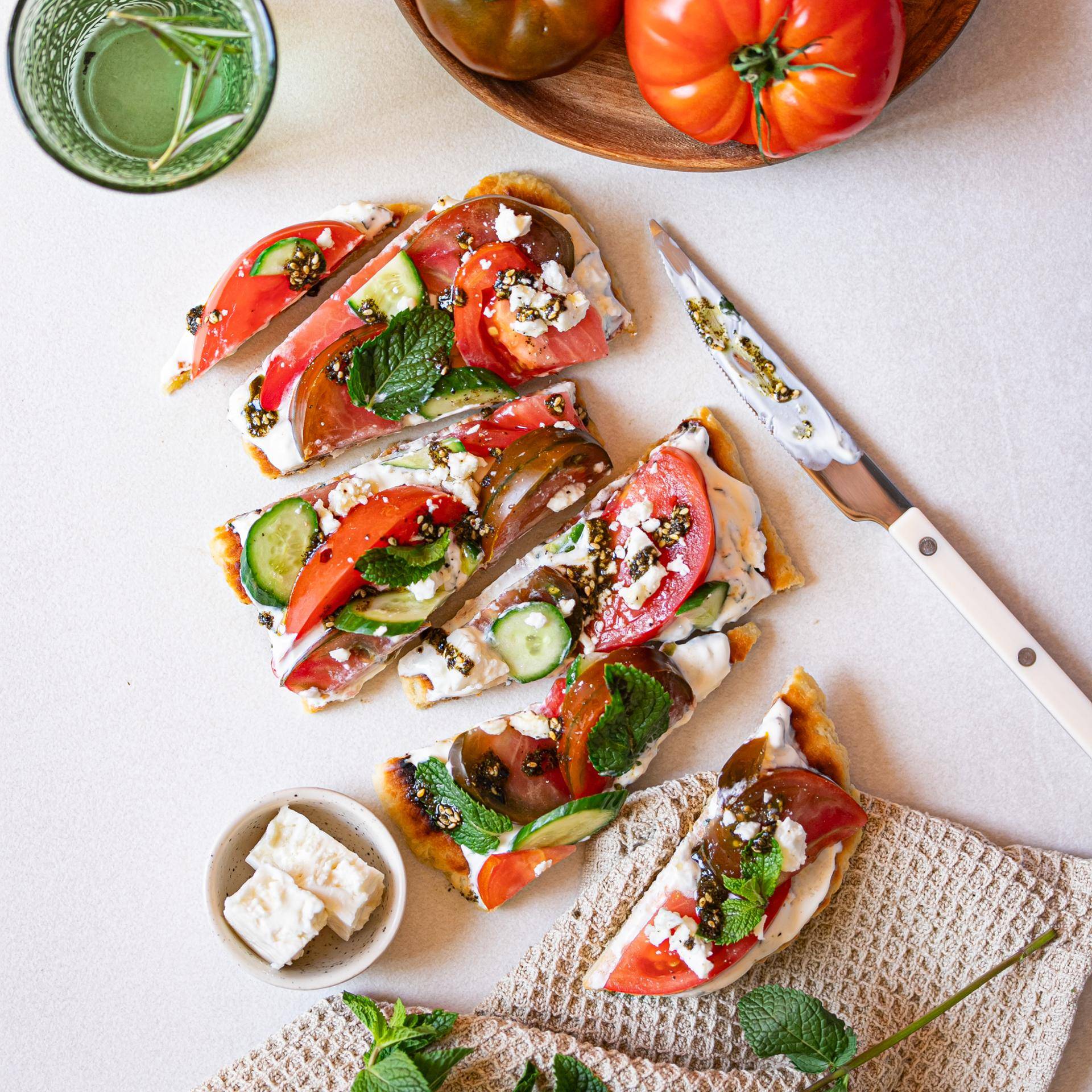 Flat bread mediterraneen - Recette Companion Connect XL | Moulinex