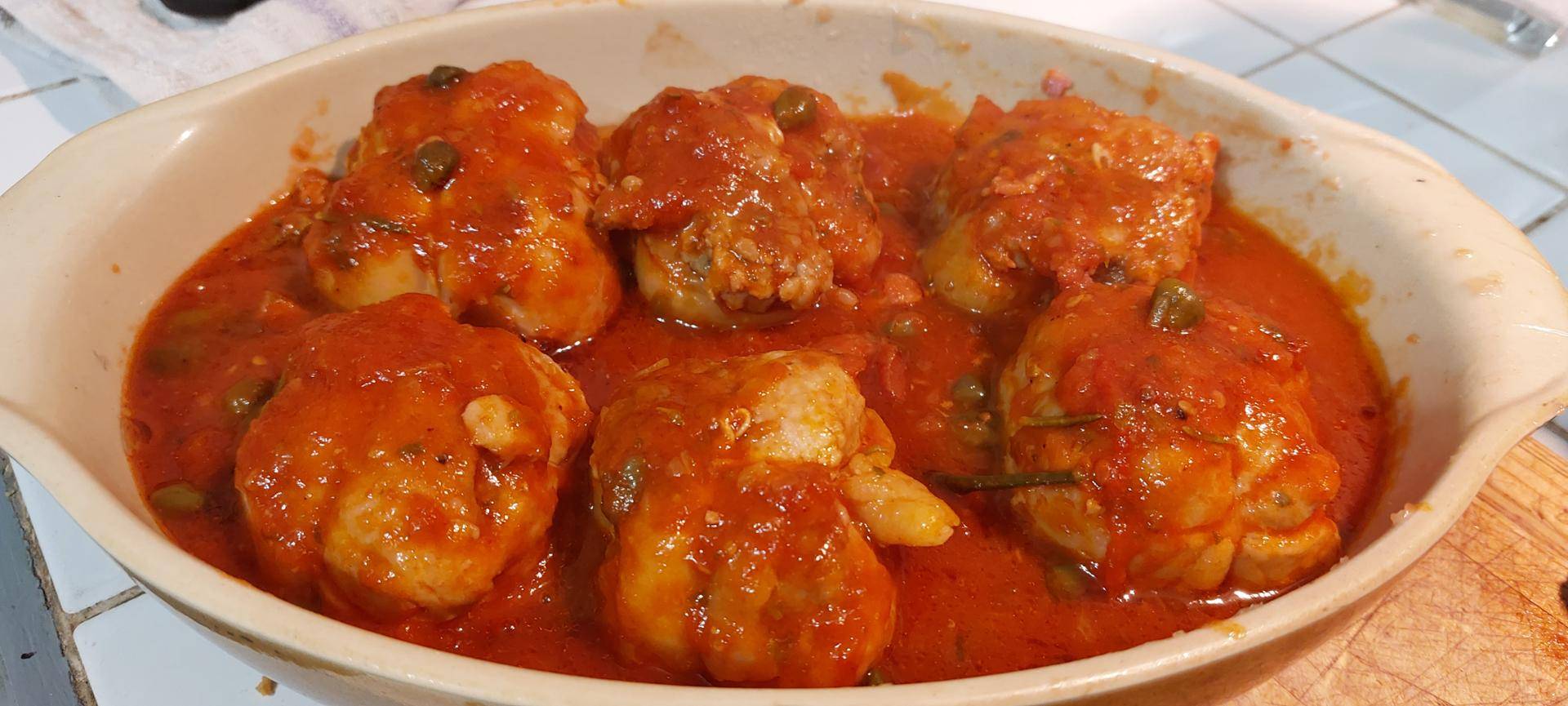 Paupiettes de porc sauce câpres - Recette Cookeo | Moulinex