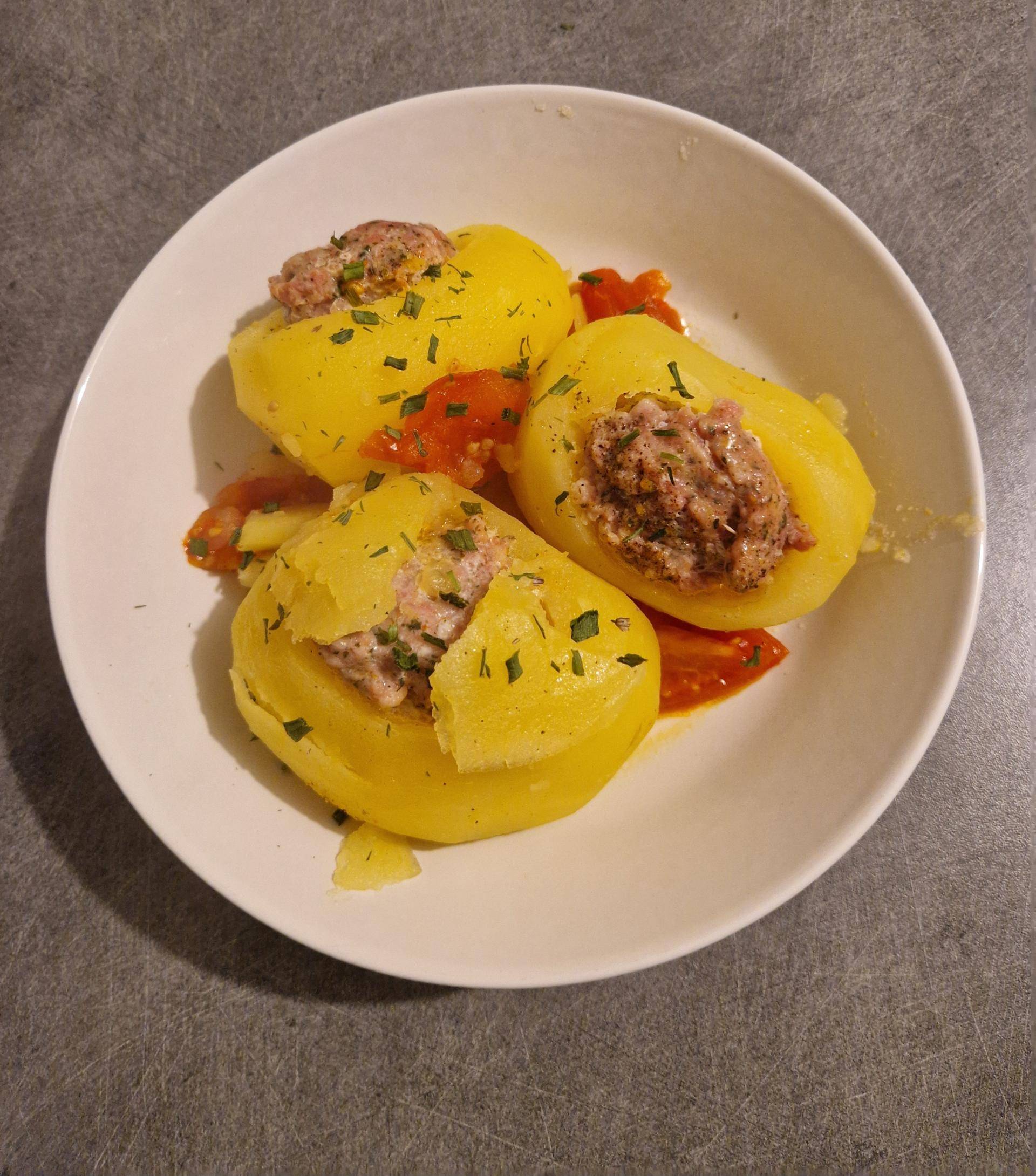 Tomates et Pommes de terres farcies - Recepten Cookeo V3 | Moulinex