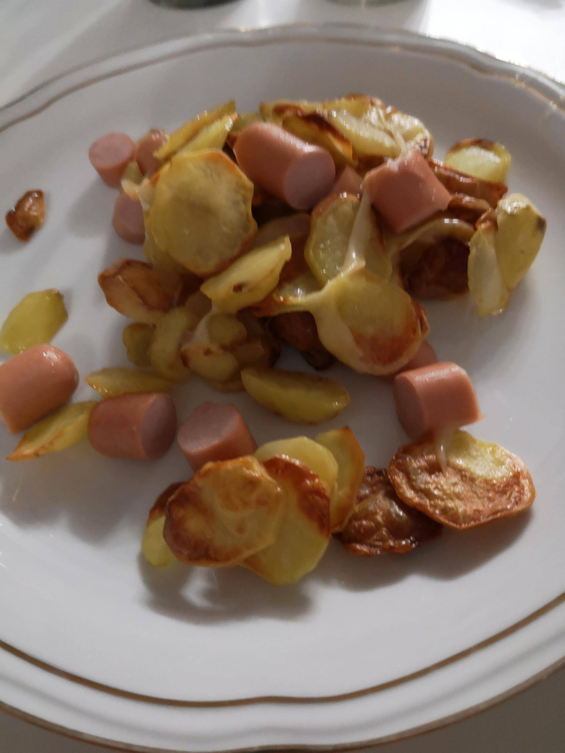 Pomme de terre sauté Knacki raclette - Recepten Cookeo | Moulinex