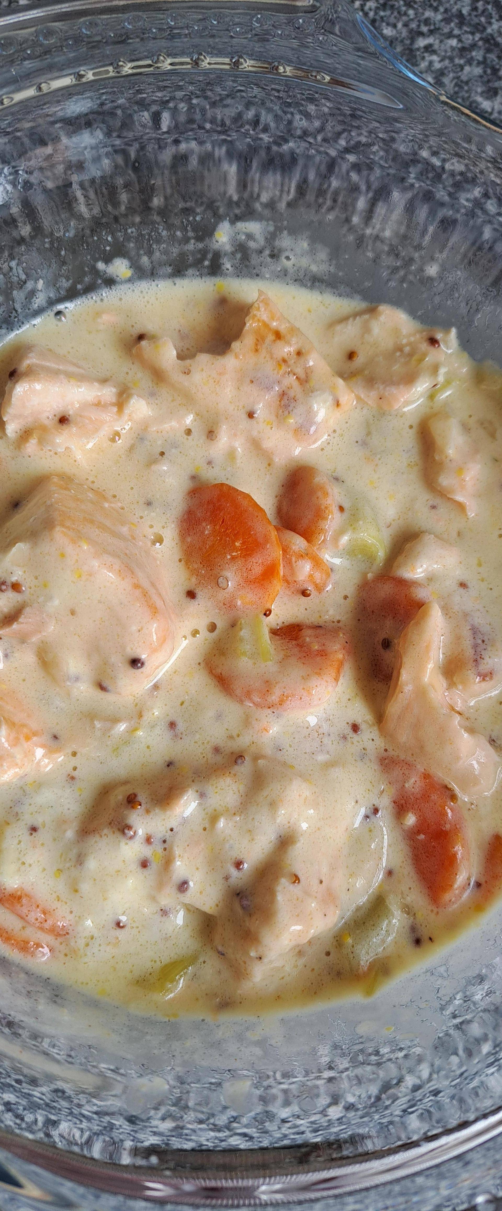 Blanquette de saumon - Recette Companion Connect XL | Moulinex