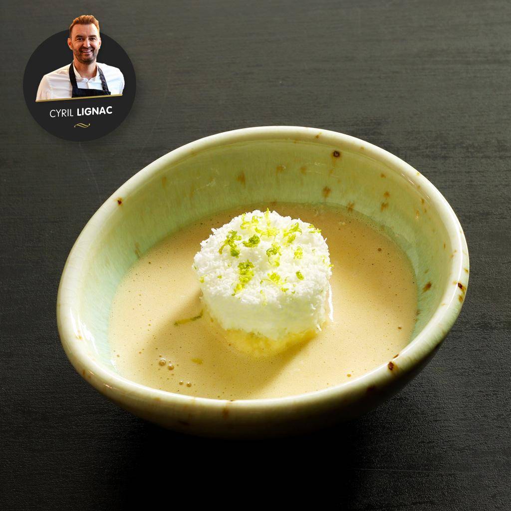 Œufs à la neige à la noix de coco, crème banane passion - Recette Companion Connect XL | Moulinex