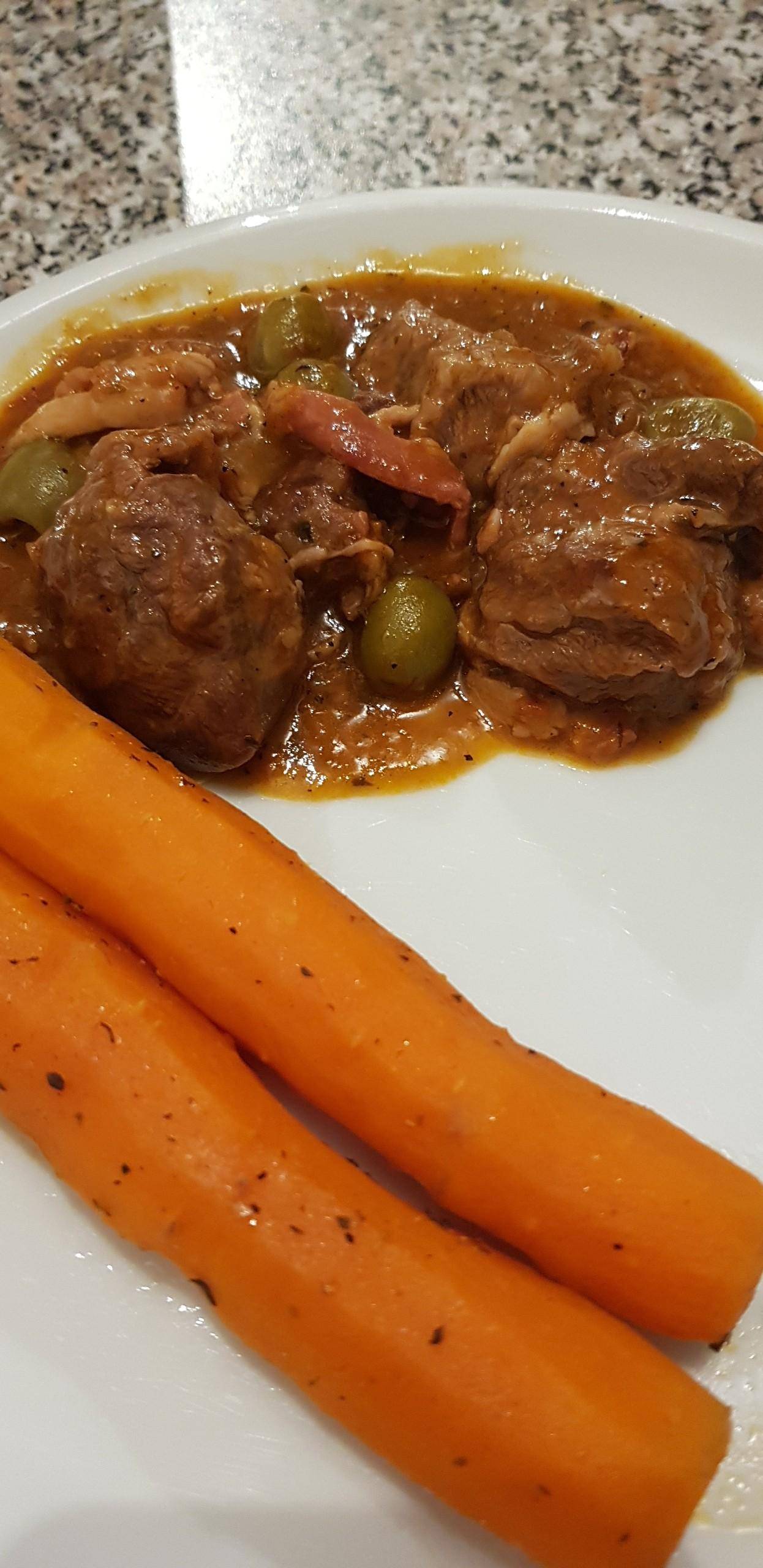 Veau Corse aux olives et panzetta - Recepten Cookeo | Moulinex