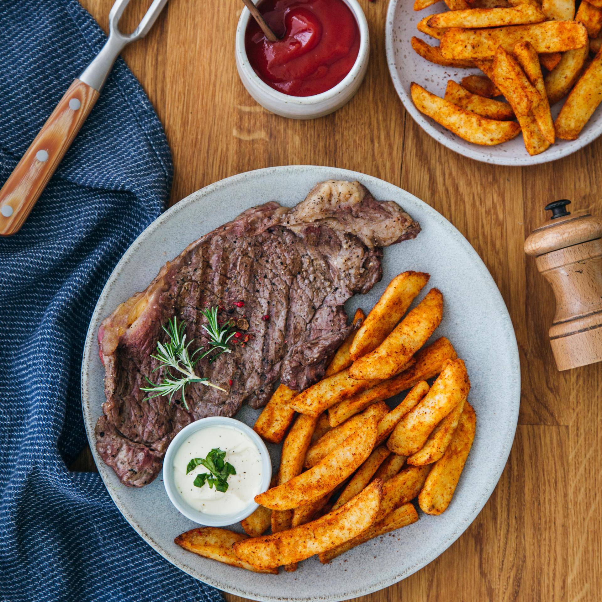 Steak frites - Recette EASY FRY & GRILL 2 in 1 XXL | Moulinex
