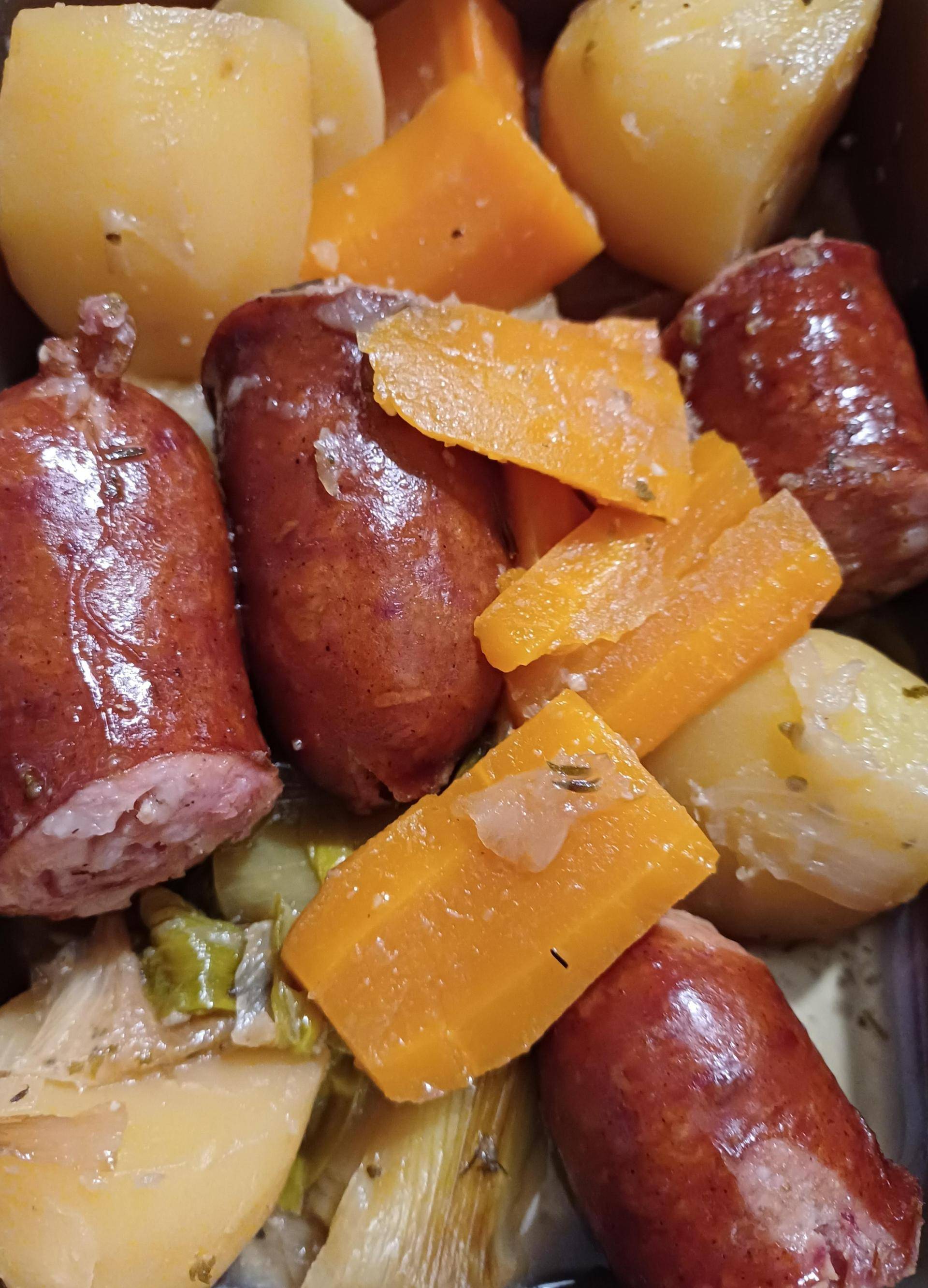 Saucisses fumées aux pommes de terre - Recette Cookeo V3 | Moulinex