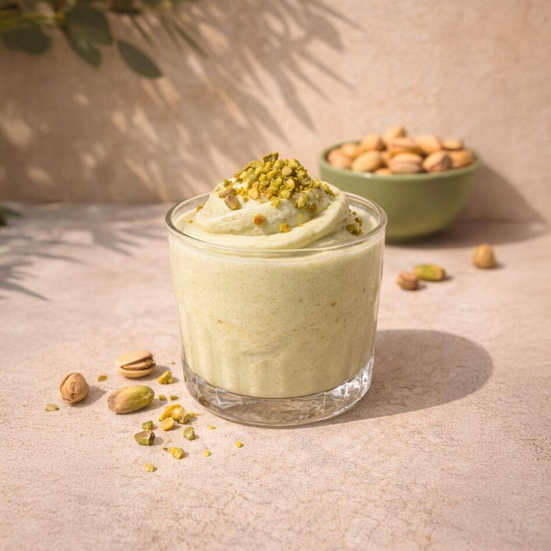 Soft ice cream à la pistache - Recette Freezi | Moulinex