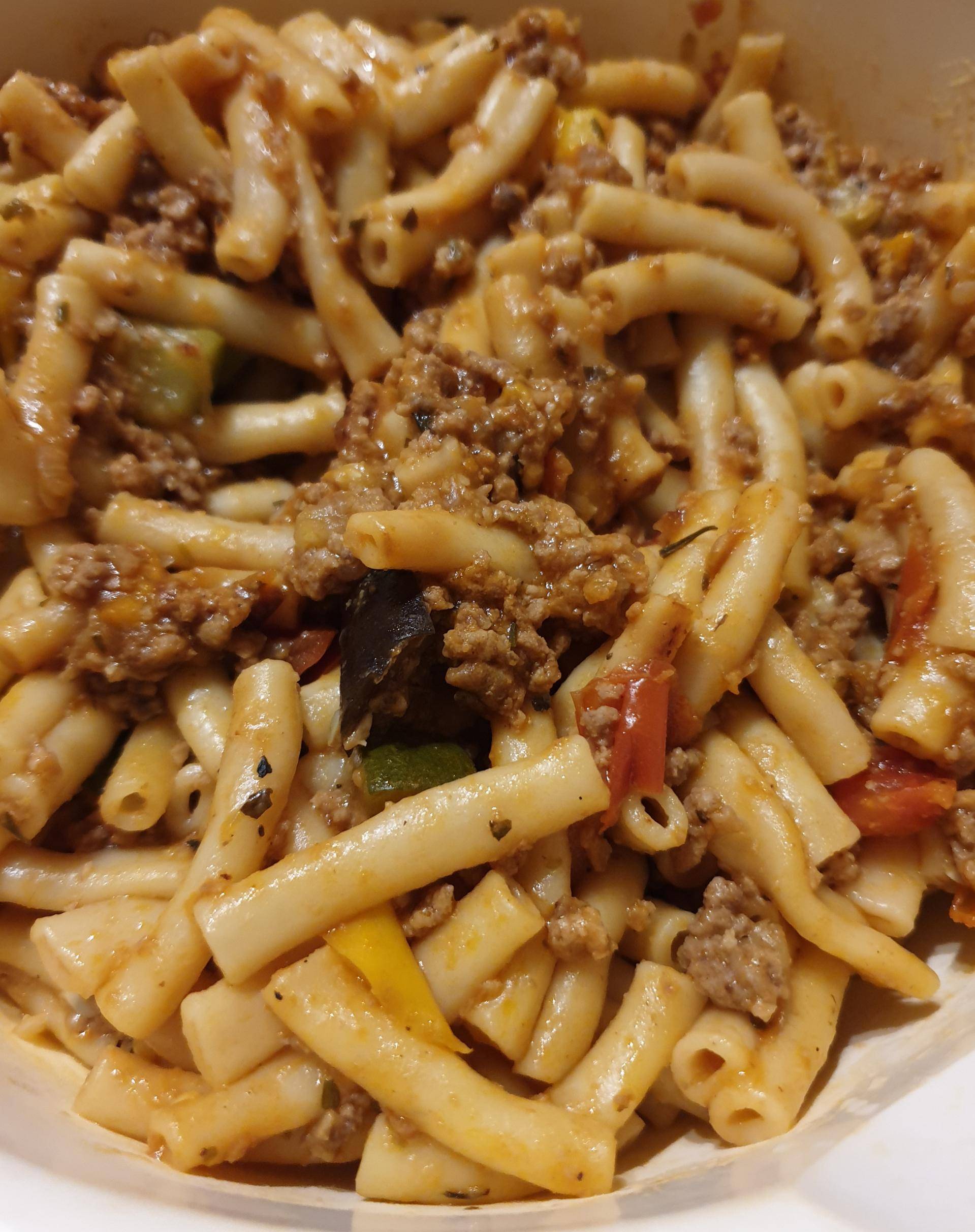 One pot pasta : Macaronis ratatouille viande hachée - Recepten Cookeo | Moulinex