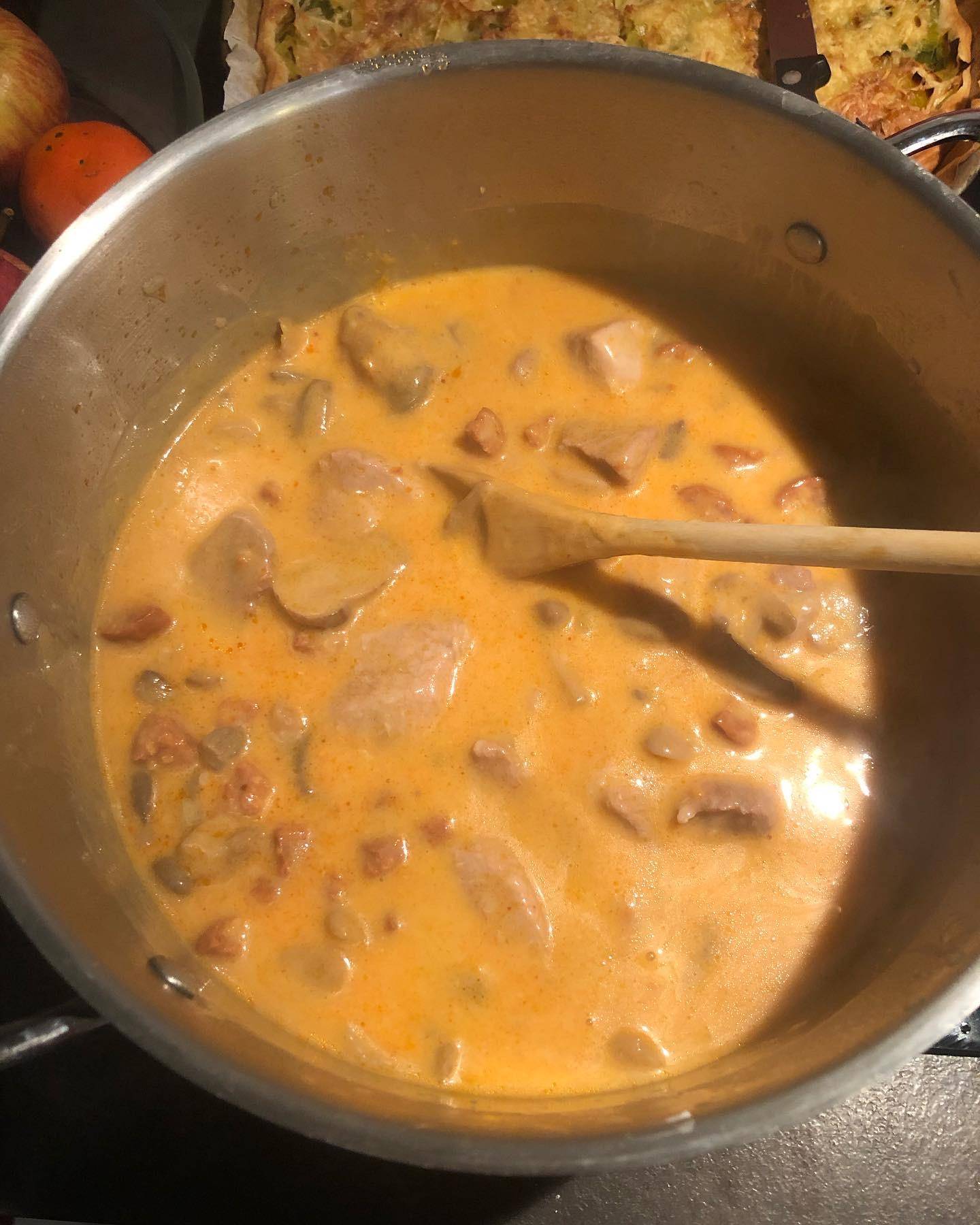 Sauté de porc chorizo champignons - Recepten Cookeo | Moulinex