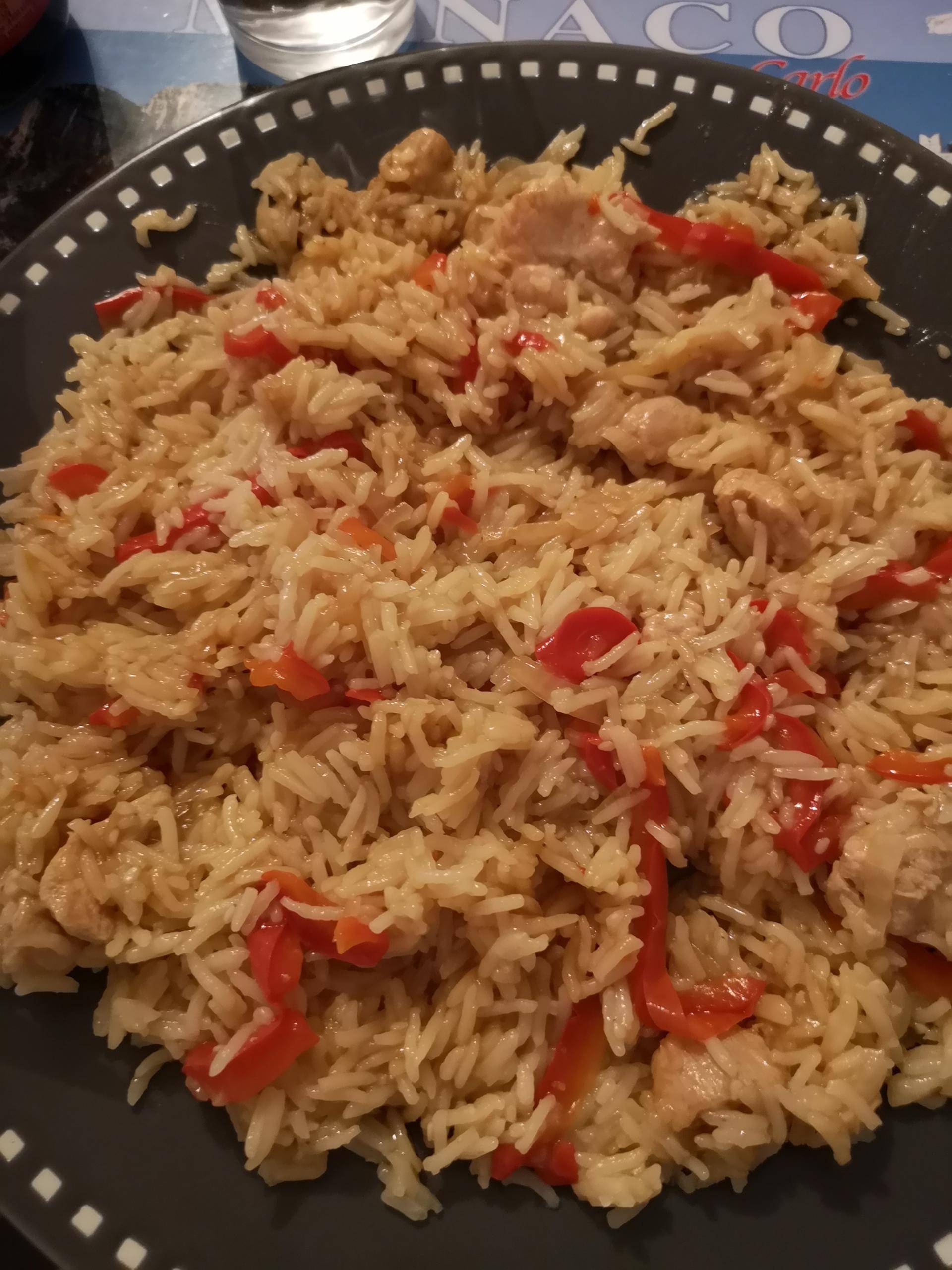 Riz, poulet, poivron rouge et soja - Recepten Cookeo | Moulinex