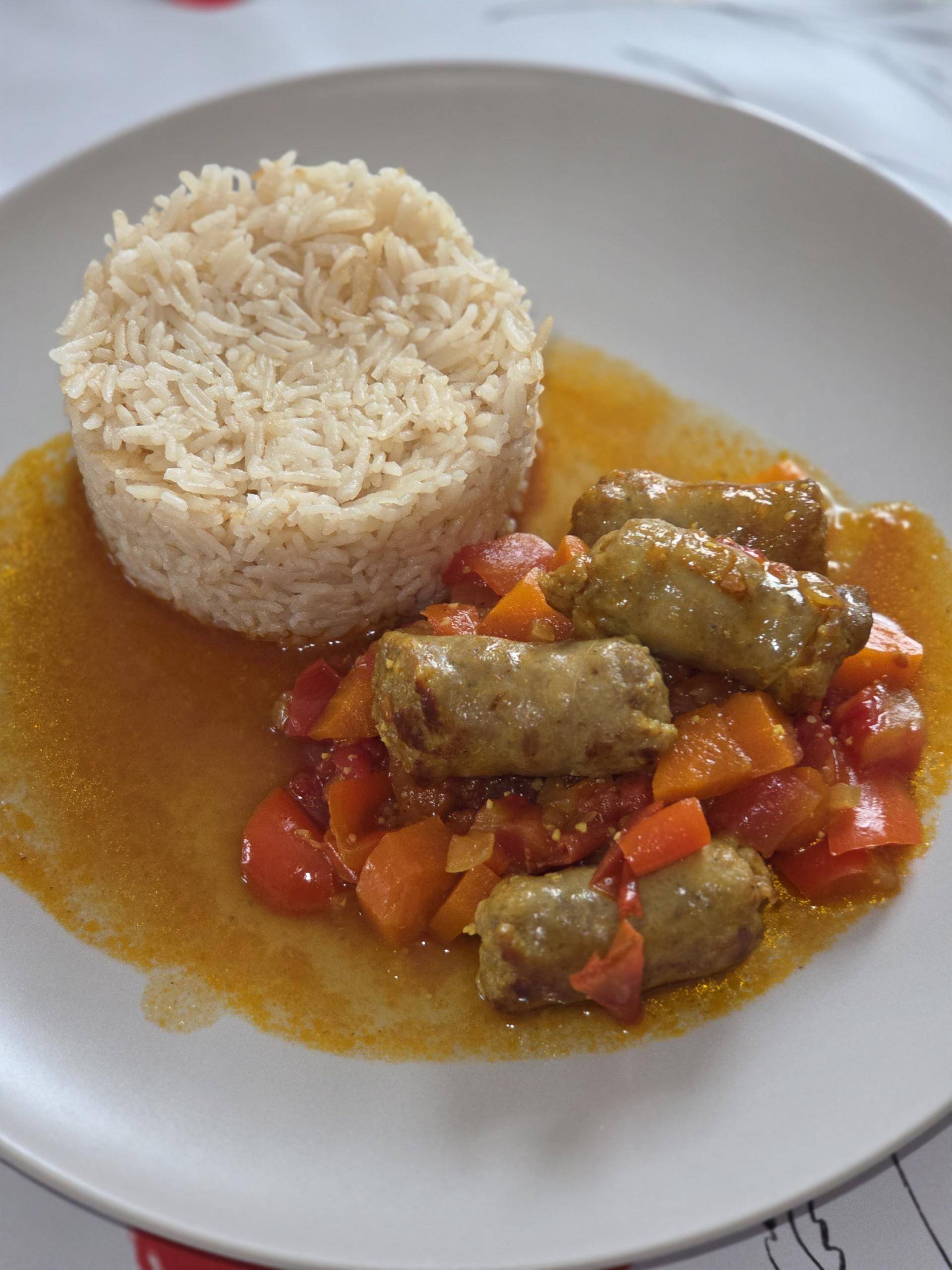 Rougail saucisses a ma façon - Recette Cookeo Infinity Autostir | Moulinex