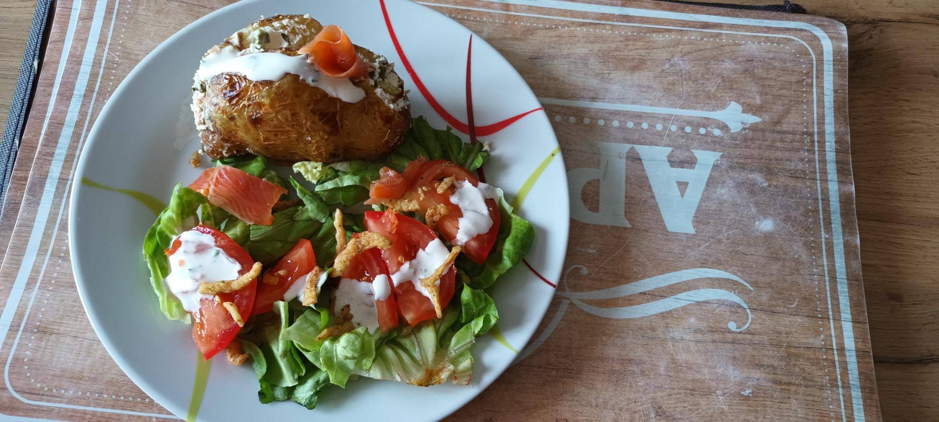 Papillote de pommes de terre à la truite fumée - Recette Dual EasyFry | Moulinex