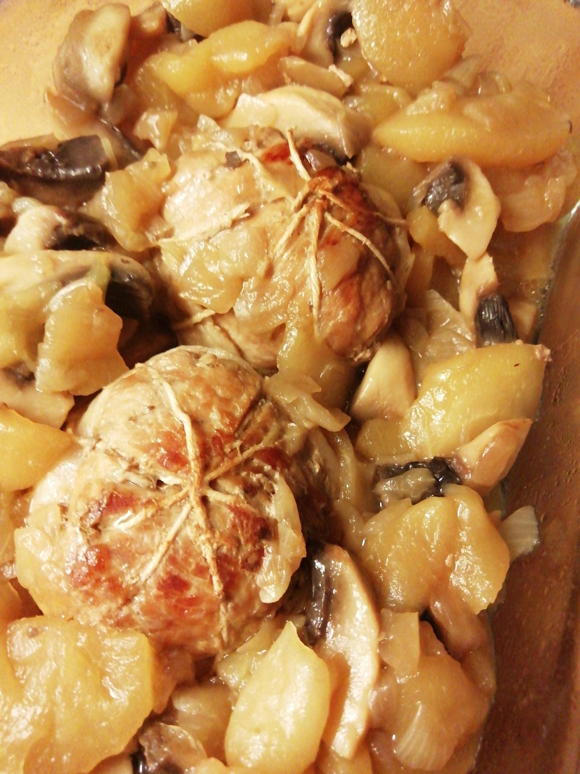 Paupiettes de veau avec pommes et champignons - Recepten Cookeo | Moulinex