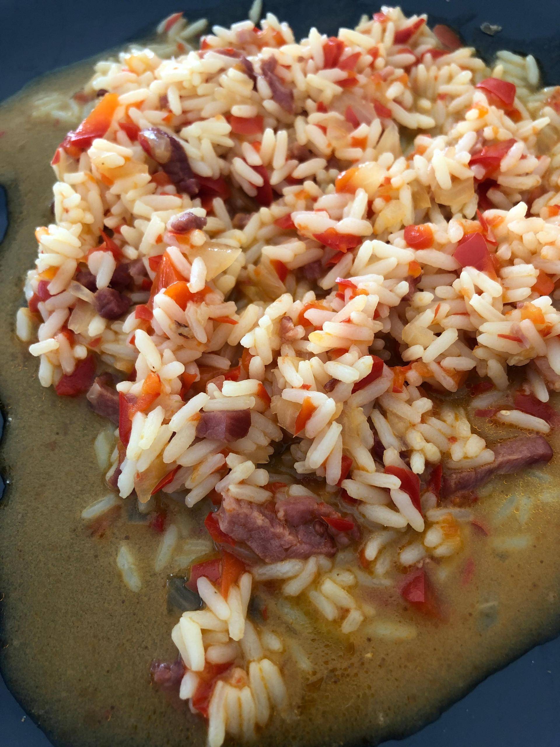 Riz aux poivrons et lardons - Recepten Companion Connect XL | Moulinex
