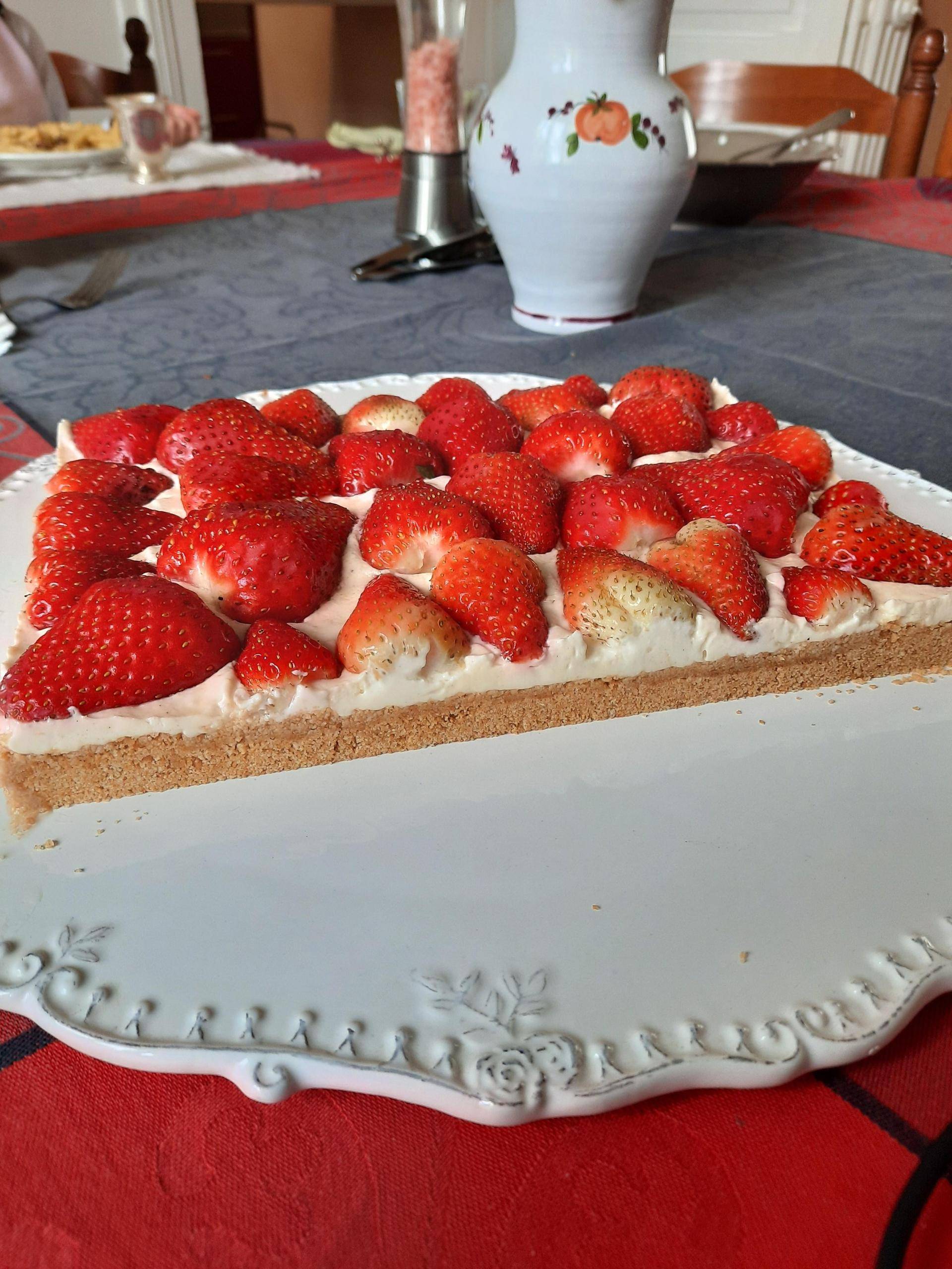 Tarte aux fraises sans cuisson - Recepten Companion Connect XL | Moulinex