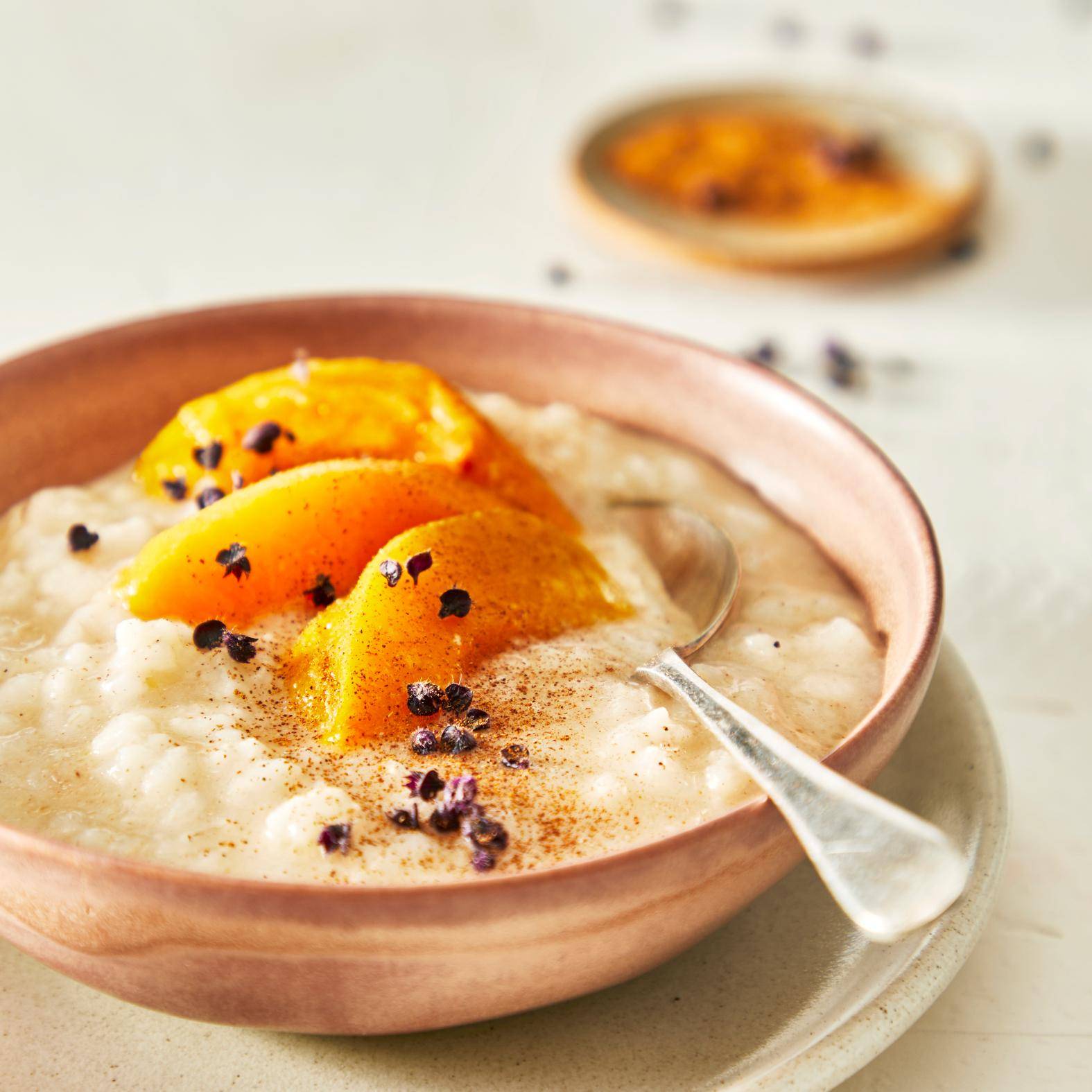 Riz au lait et nectarines - Recepten Cookeo | Moulinex