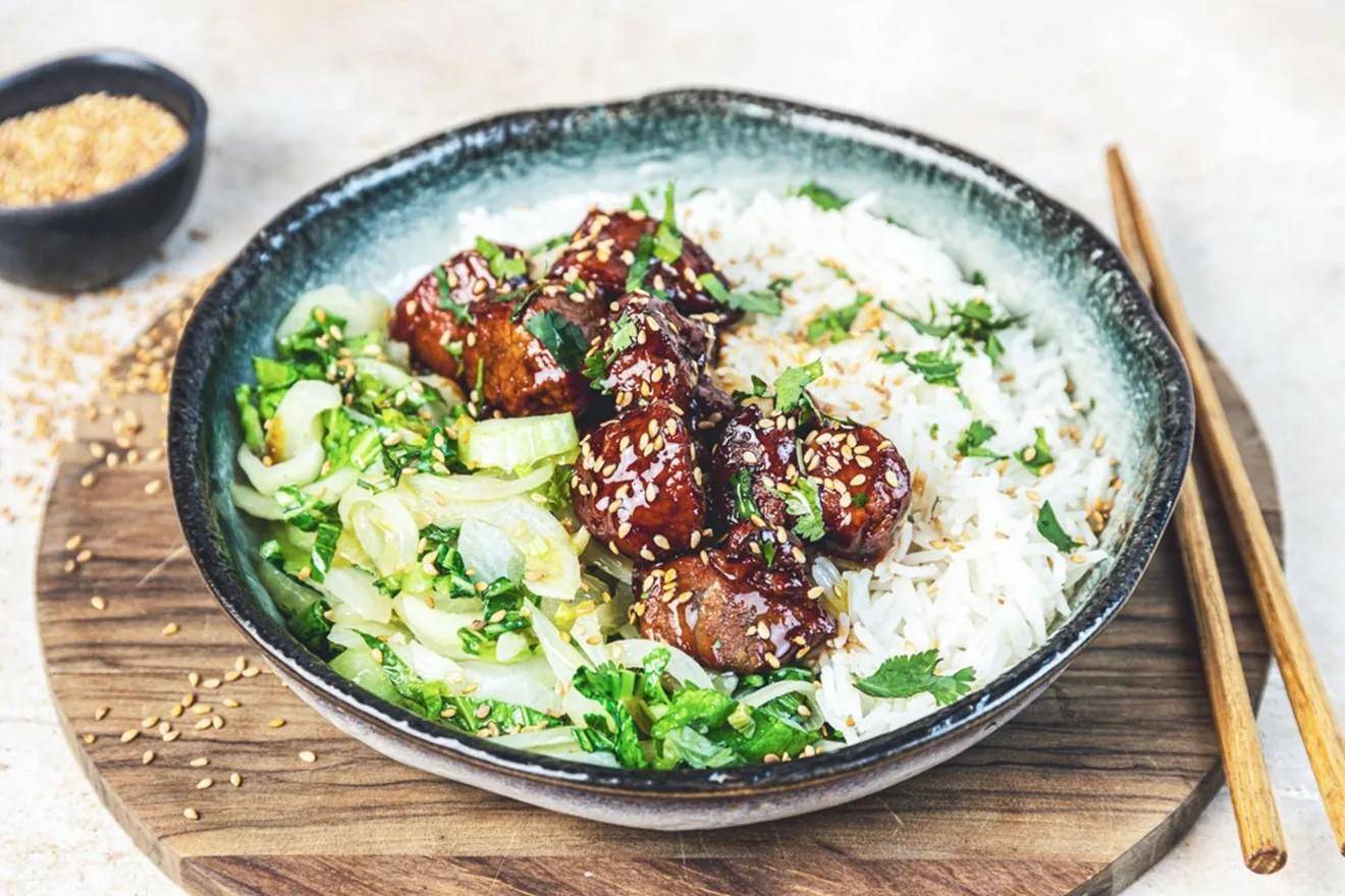Porc au caramel et chou pak choy - Recepten Companion Connect XL | Moulinex