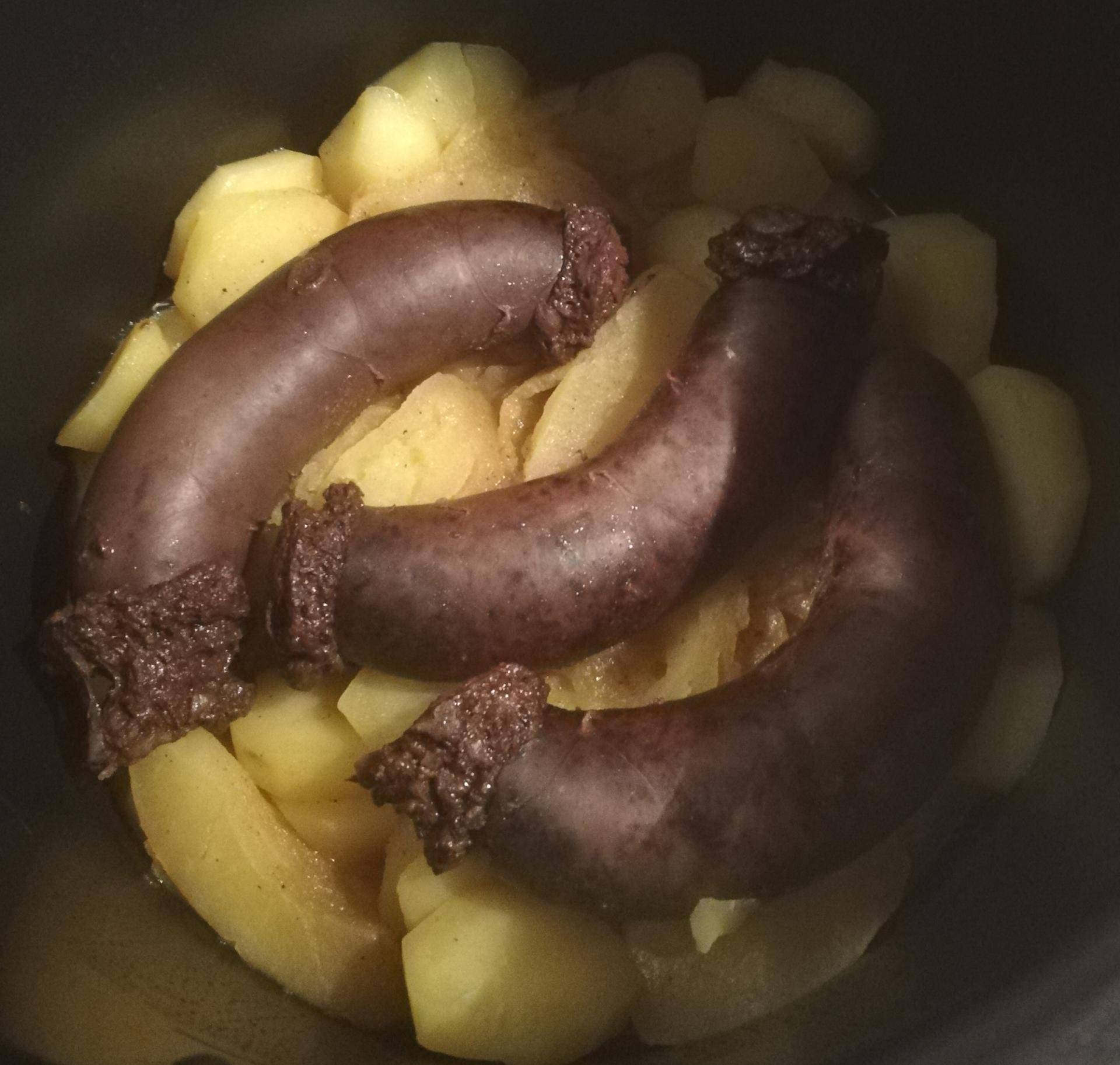 Boudin noir aux pommes et pommes de terre fondantes - Recepten Cookeo | Moulinex