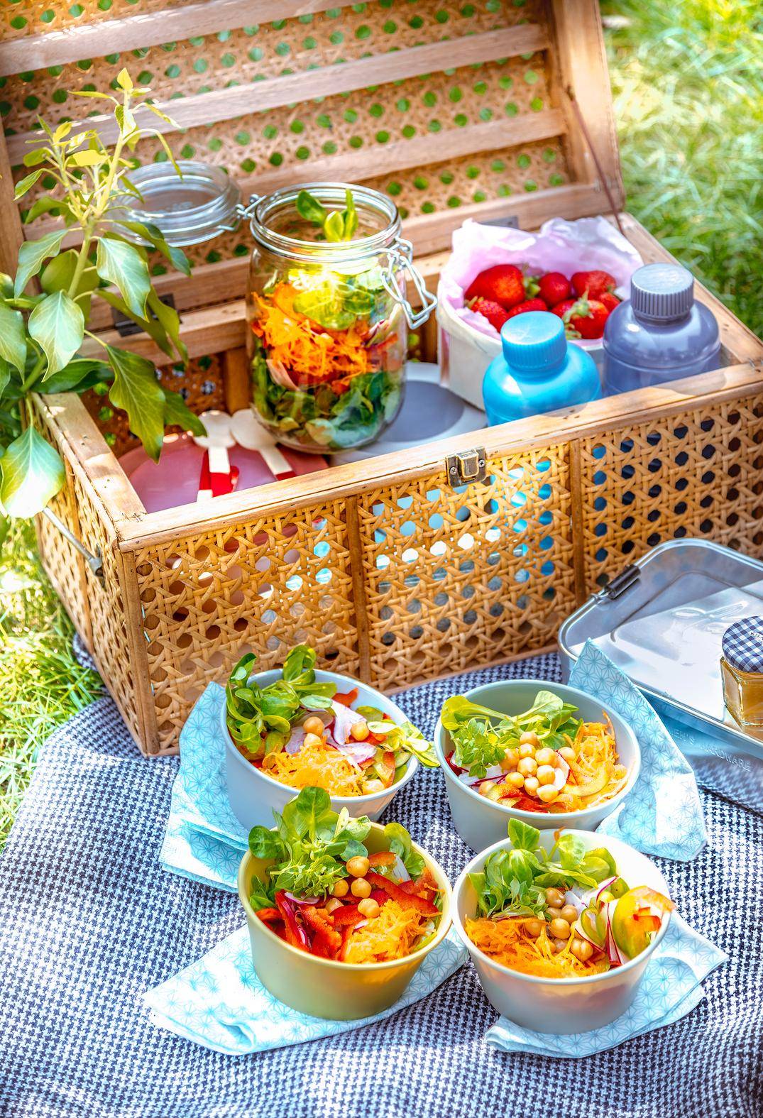 Salade croquante de légumes en bocal - Recette Companion | Moulinex