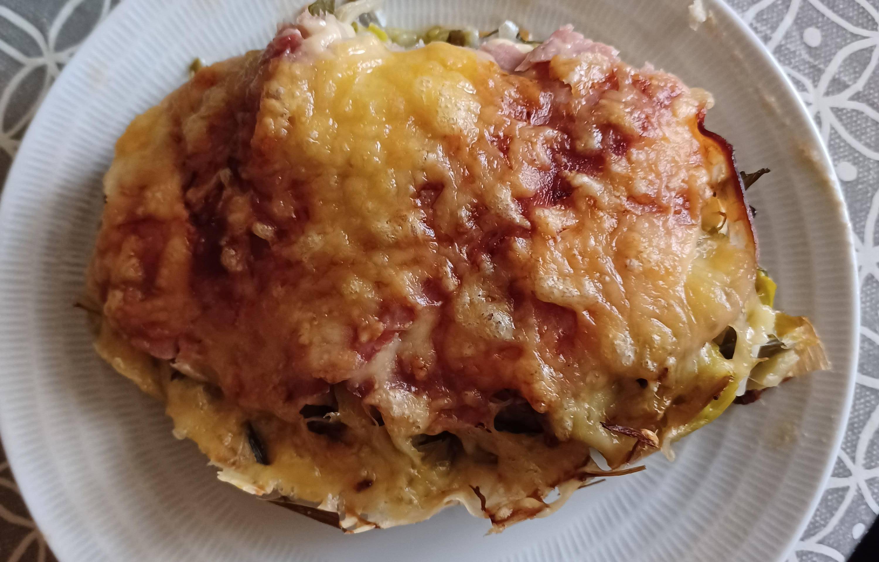 Gratin de poireaux au jambon et fromage - Recepten Cookeo | Moulinex