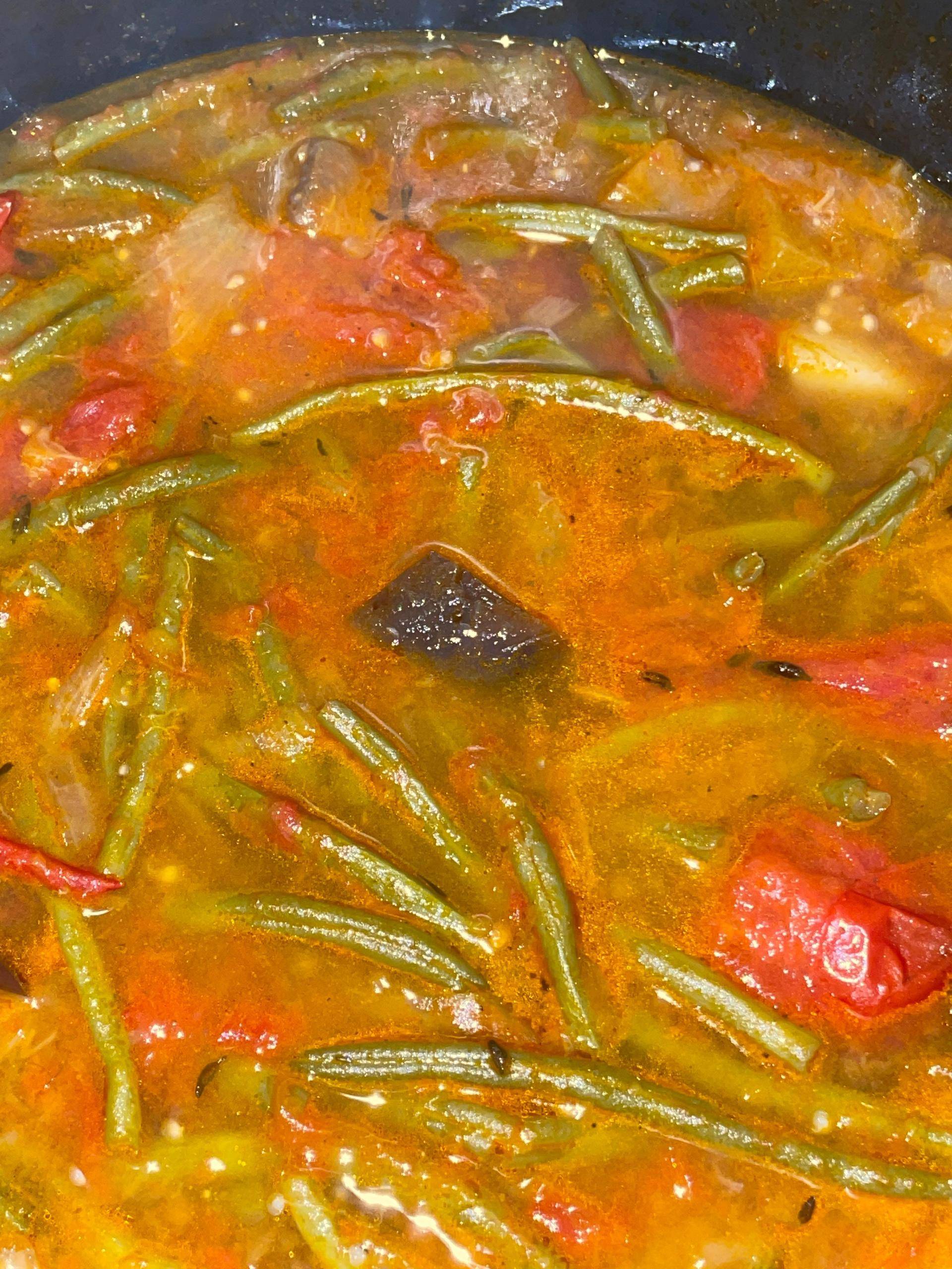 Rata haricots verts, aubergines et tomates - Recette Cookeo | Moulinex