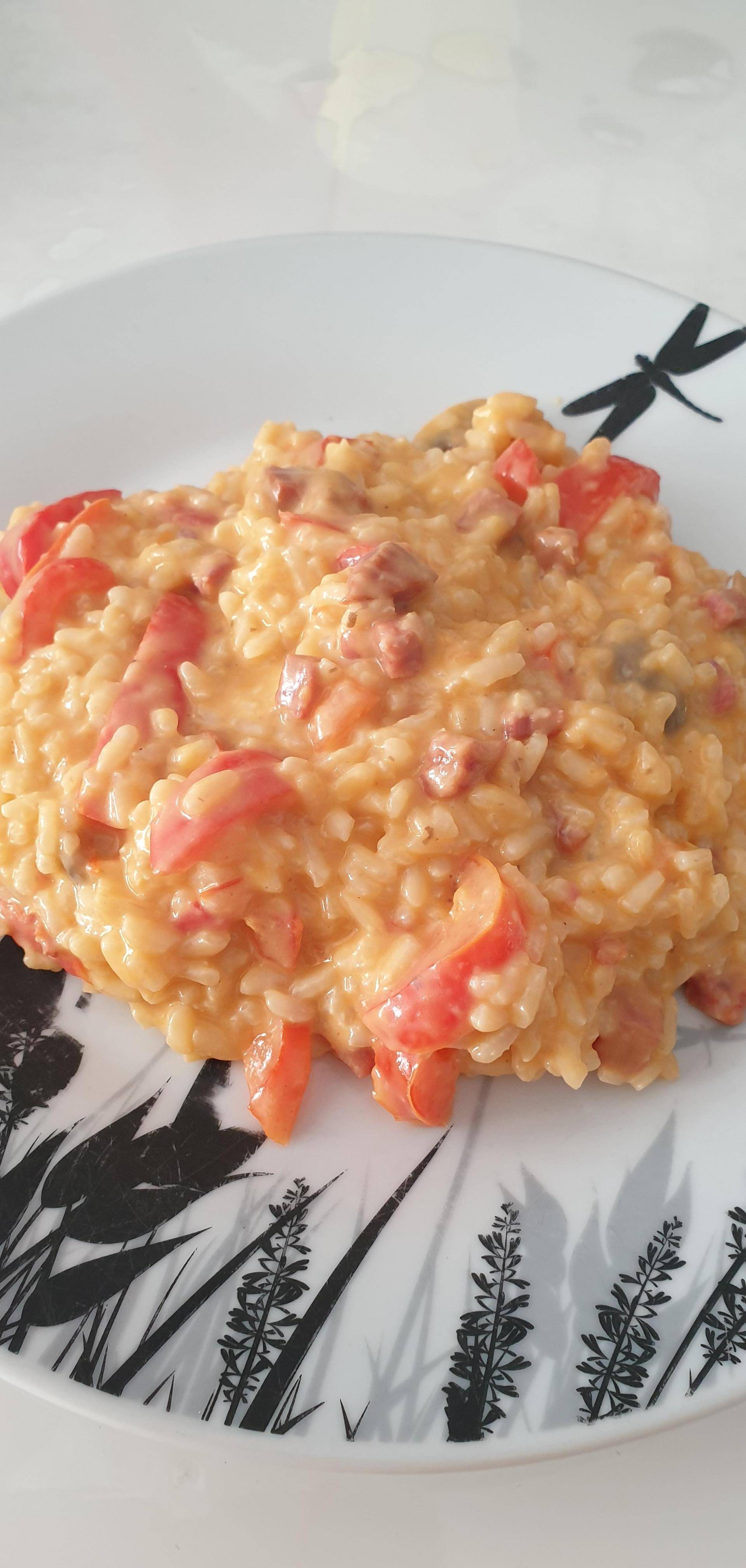 Risotto au chorizo et ses petits légumes du soleil - Recette Companion XL | Moulinex