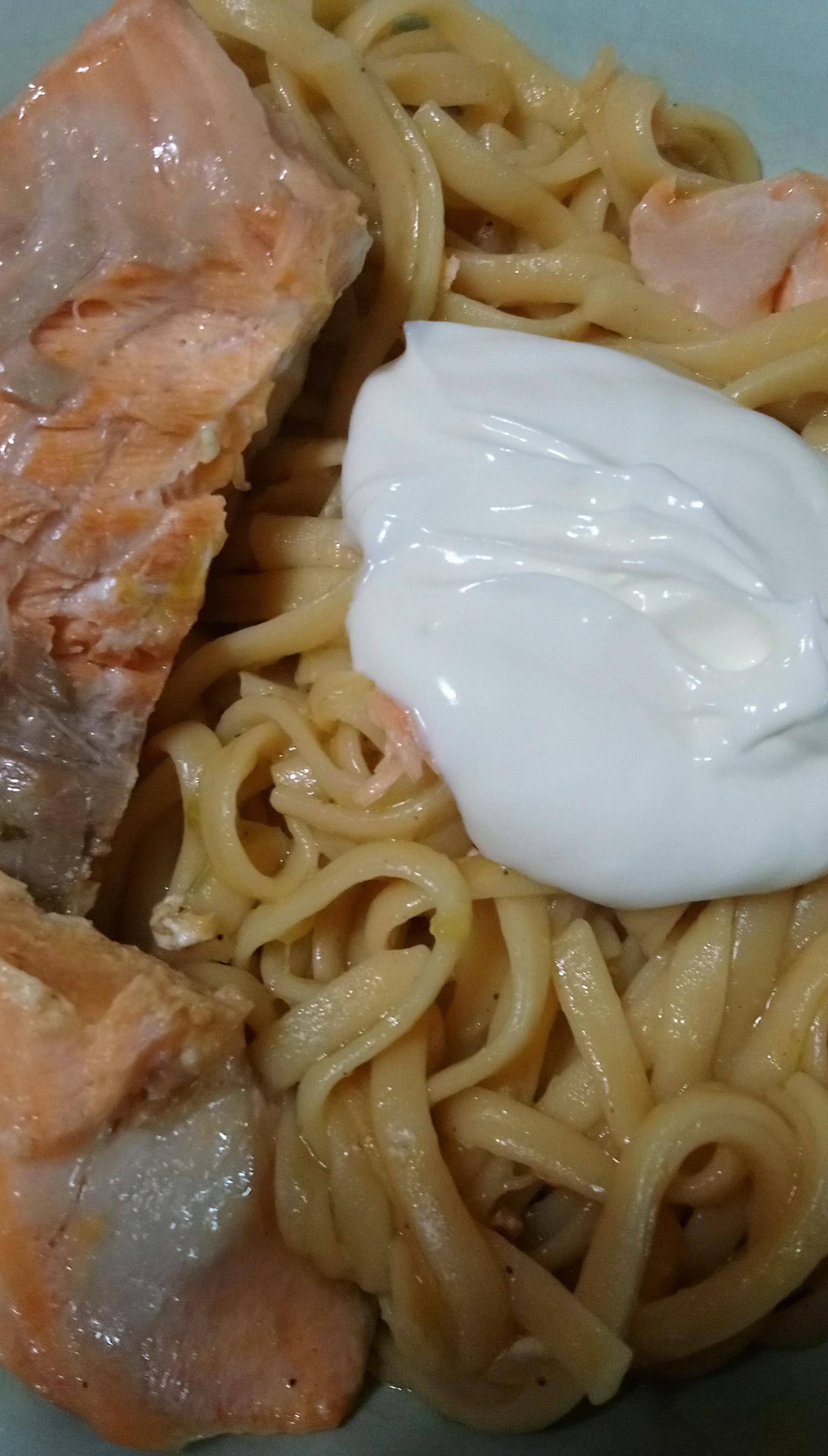 Tagliatelles au saumon et poireaux WW - Recette Cookeo | Moulinex