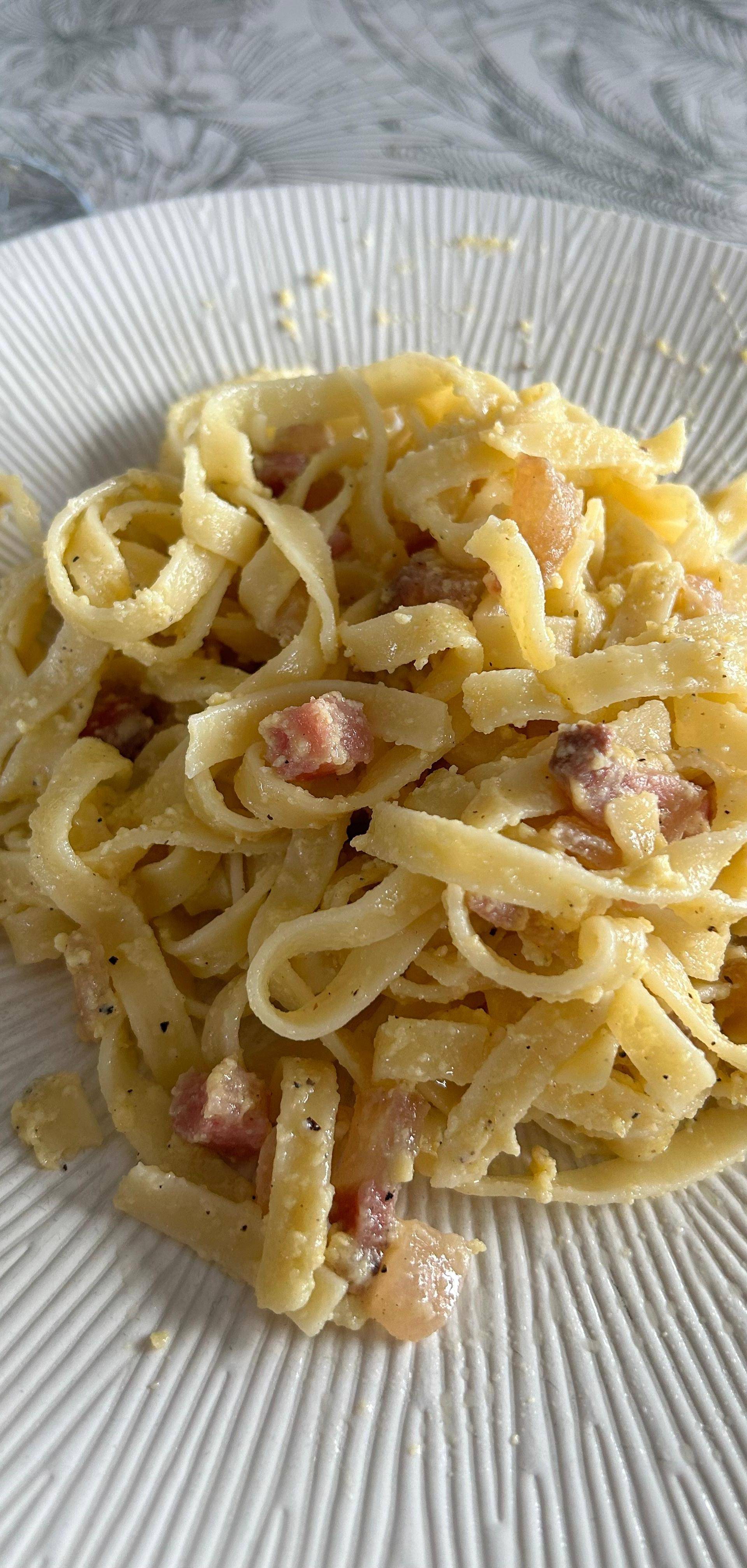 Spaghettis alla Carbonara - Recette Companion Connect XL | Moulinex