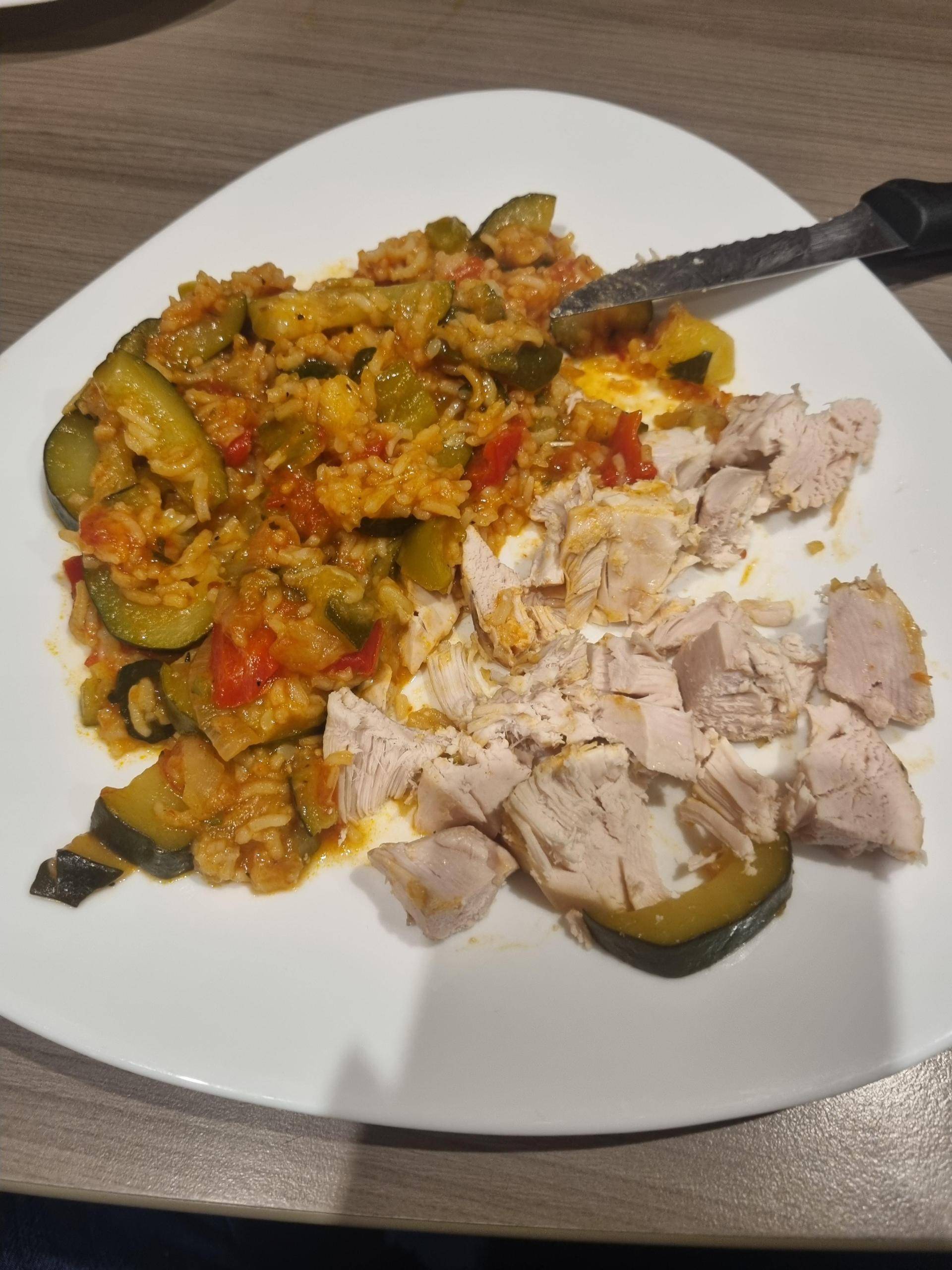 Courgettes poivrons riz 3pts la part - Recette Cookeo V3 | Moulinex