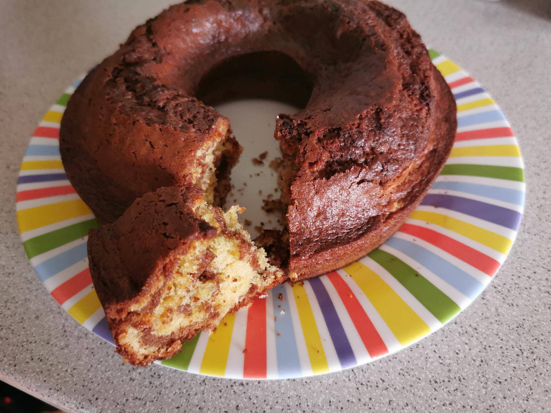 Marbré au yaourt à l'extra crisp - Recepten Cookeo | Moulinex