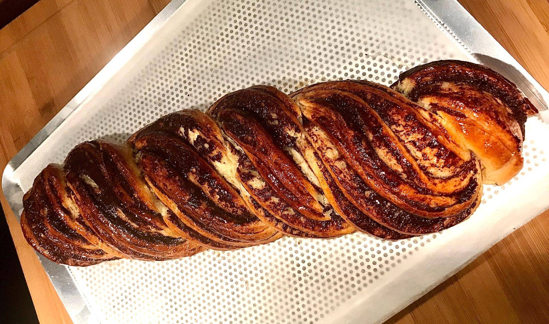 Brioche tressée au chocolat et praliné - Recepten Companion Connect XL | Moulinex